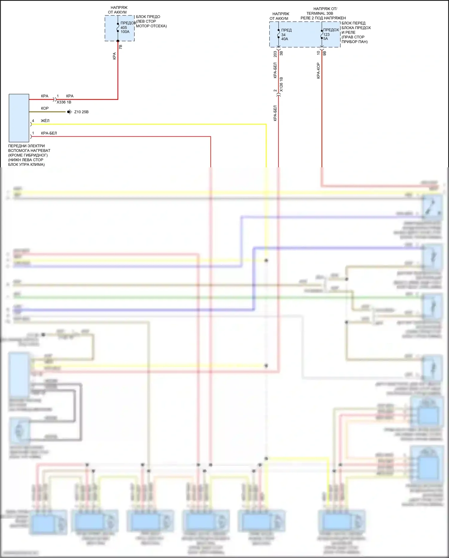 Cooper S Clubman MINI II рестайлинг (2019-2024): Электросхема климат контроля (2 из 4) 