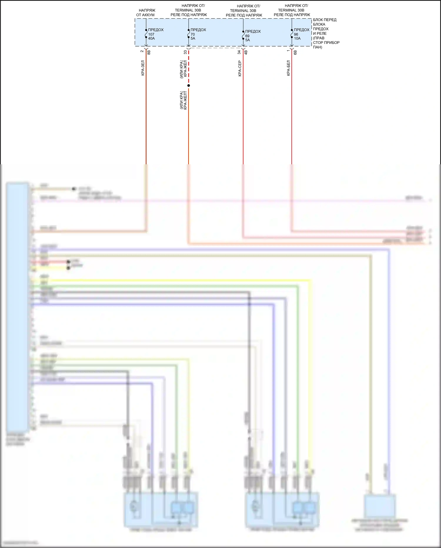 Cooper S Countryman MINI II рестайлинг (2020-2023): Электросхема открытия багажника и лючка топливного бака (1 из 2) 