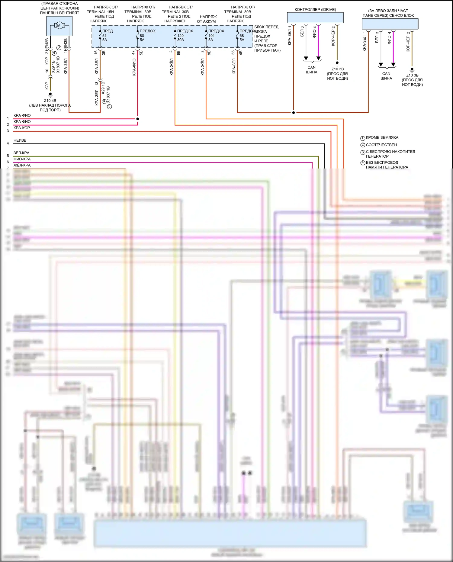 Cooper S Countryman MINI II рестайлинг (2020-2023): Электросхема навигации, с магнитолой hifi, без активного звукового оформления (3 из 4) 