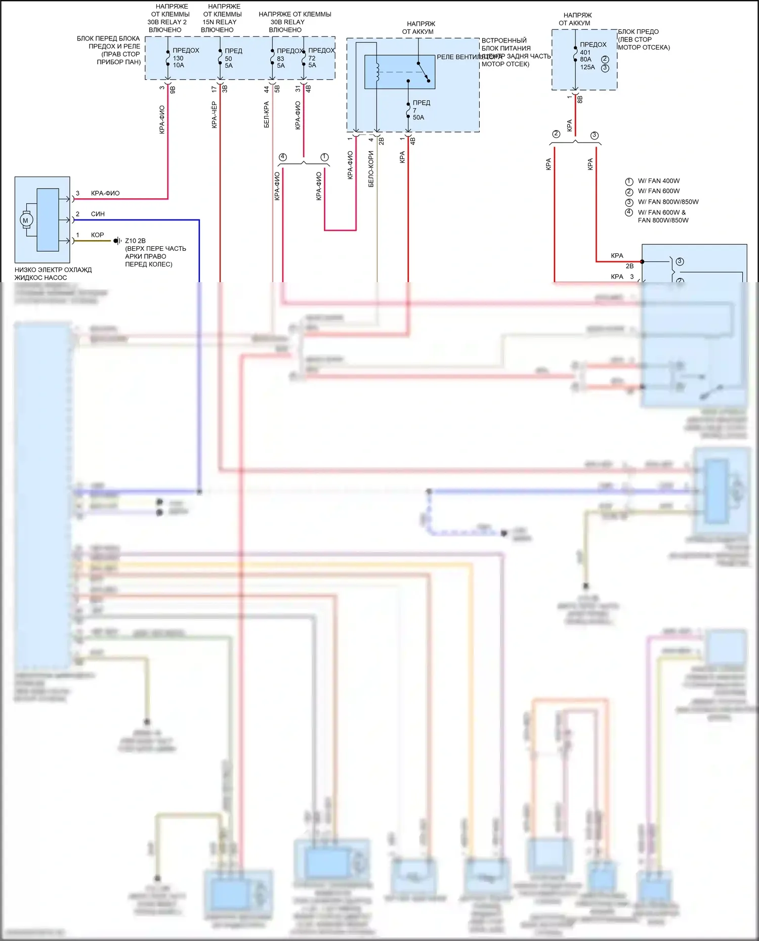 Cooper S Countryman MINI II рестайлинг (2020-2023): Электросхема вентилятора охлаждения, гибрид 