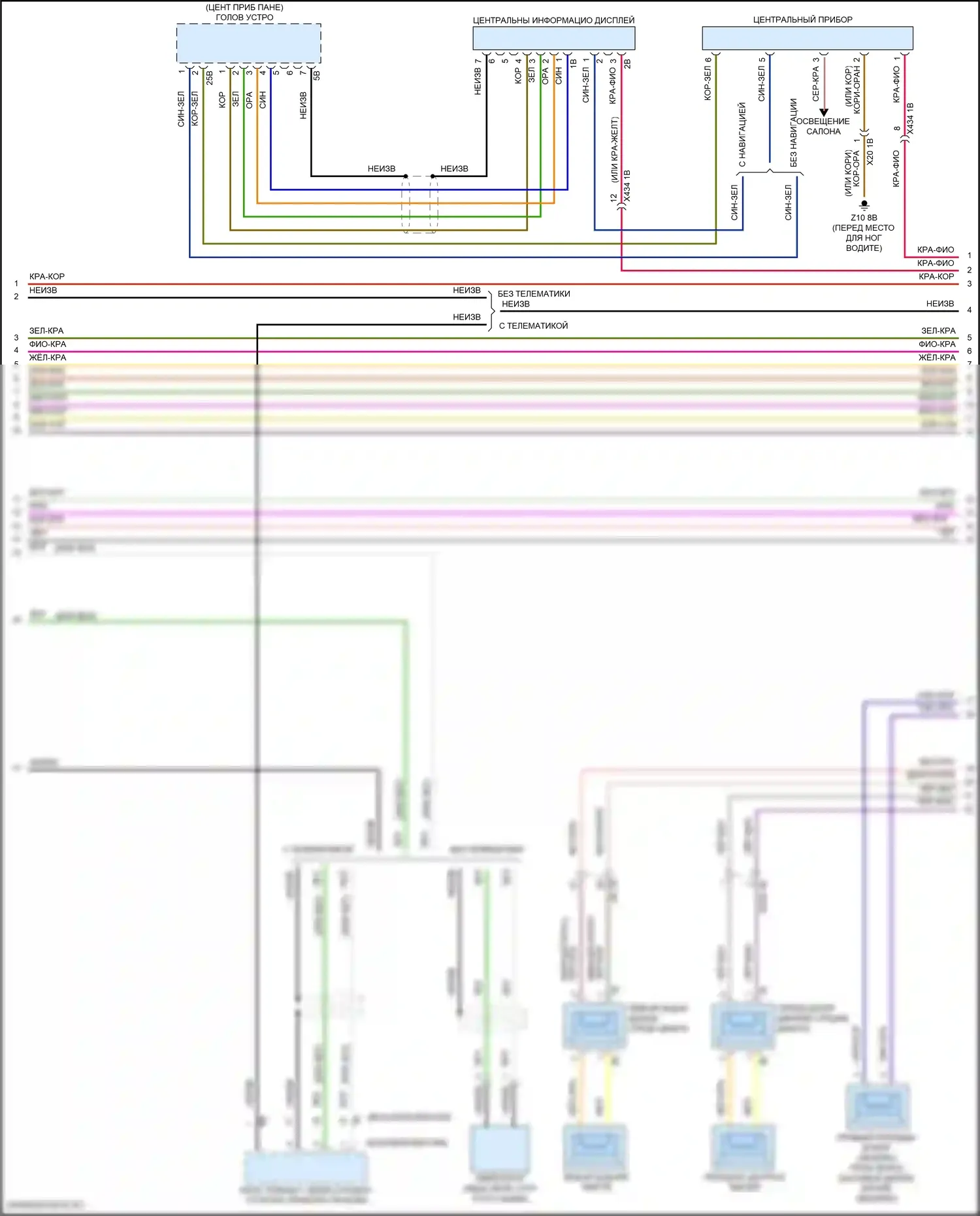 Cooper S Countryman MINI II (2016-2020): Электросхема магнитолы, с hifi магнитолы, без активного звукового оформления (2 из 4) 