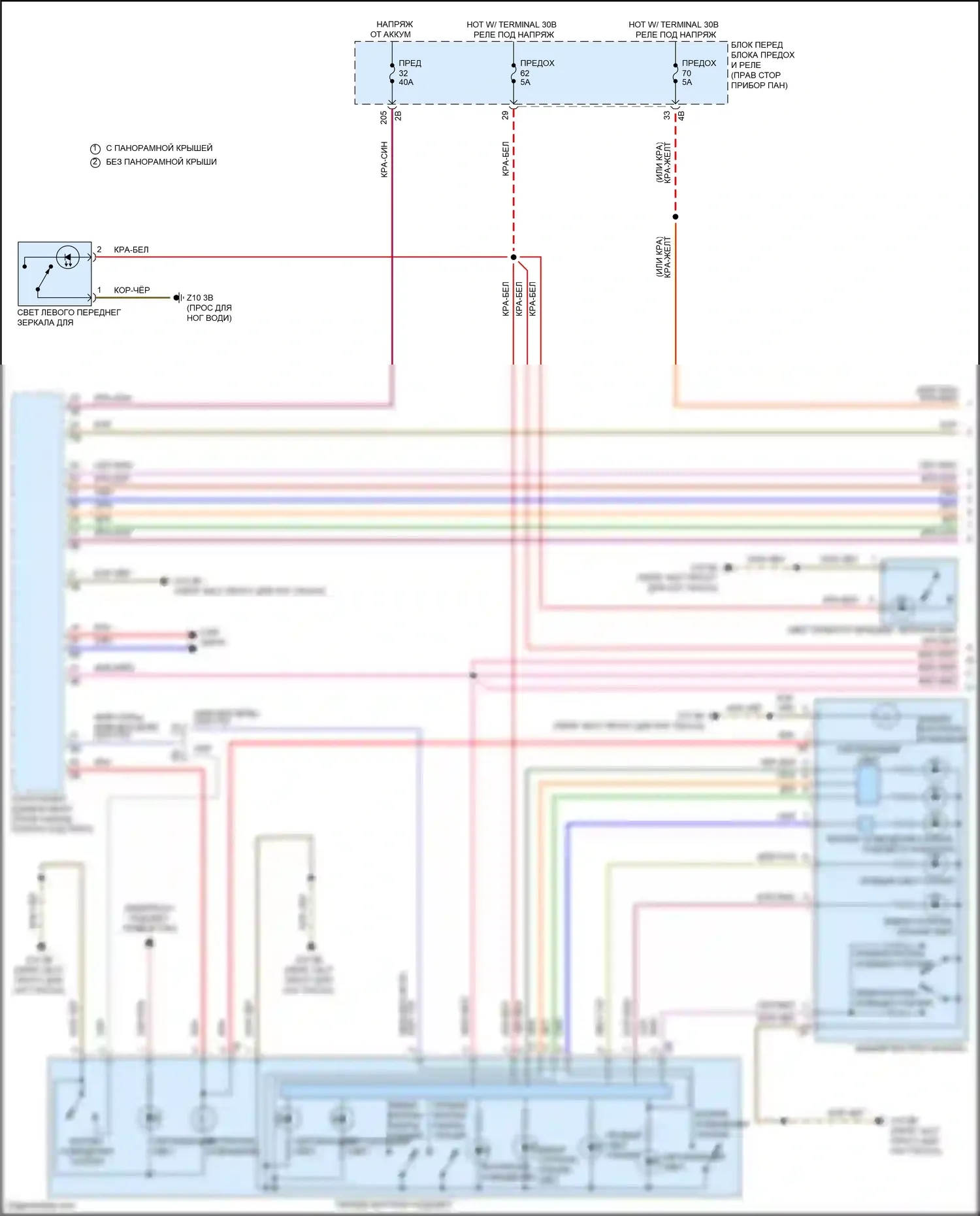 Cooper S Countryman MINI III (2023-2024): Электросхема освещения салона (1 из 4) 