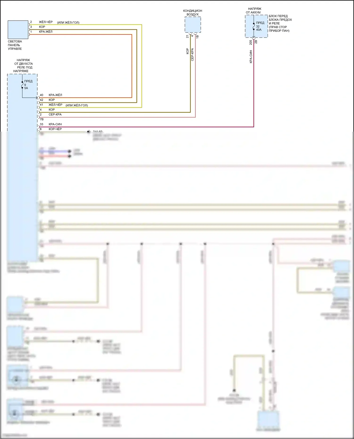 Cooper S Countryman MINI III (2023-2024): Электросхема подсветки приборной панели (1 из 2) 
