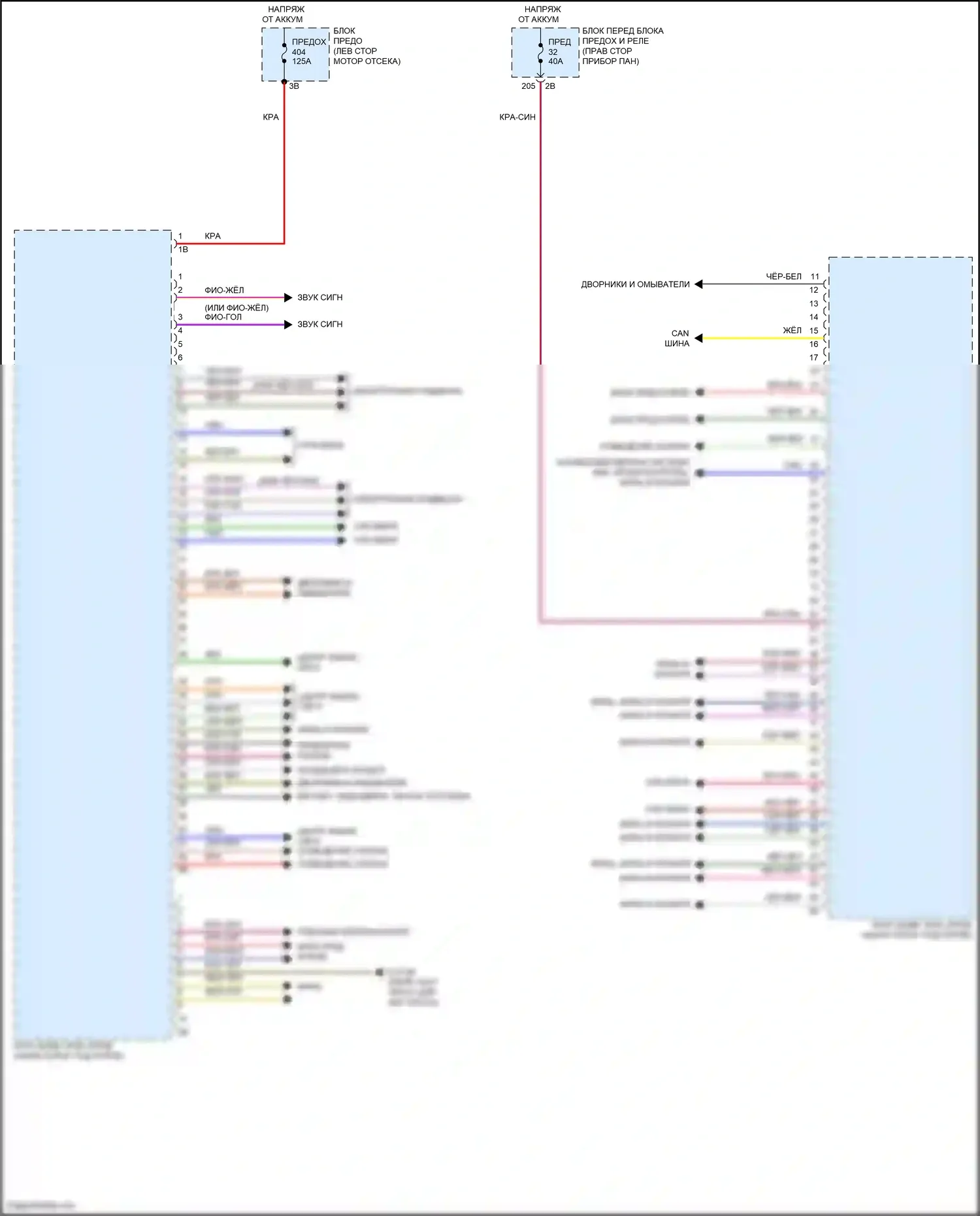 Cooper S MINI III рестайлинг 2 (2021-2024): Электросхема блоков управления кузова, электрическая (1 из 4) 