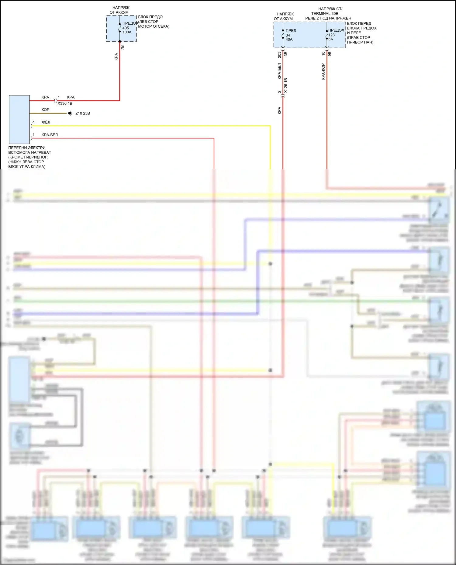 Cooper S MINI III рестайлинг 2 (2021-2024): Электросхема климат контроля, кроме электрического (2 из 4) 