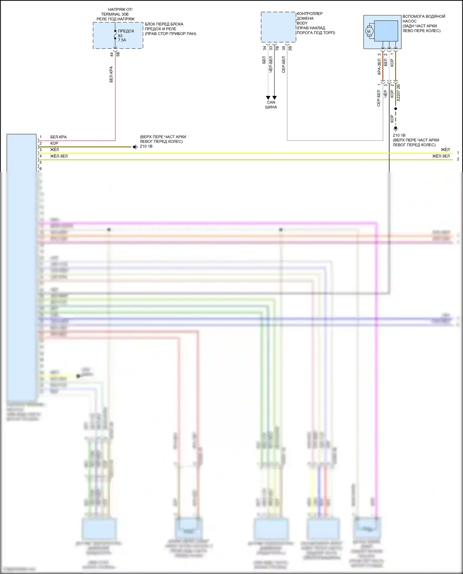 Cooper S MINI III рестайлинг 2 (2021-2024): Электросхема теплового насоса (1 из 2) 