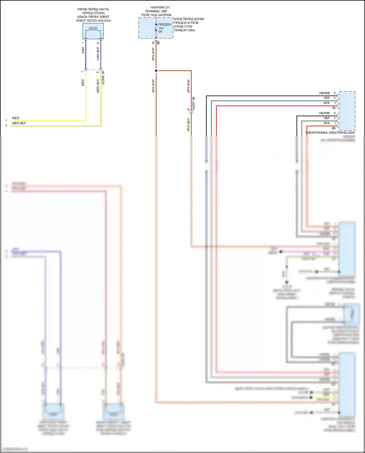 Cooper S MINI III рестайлинг 2 (2021-2024): Электросхема теплового насоса (2 из 2) 