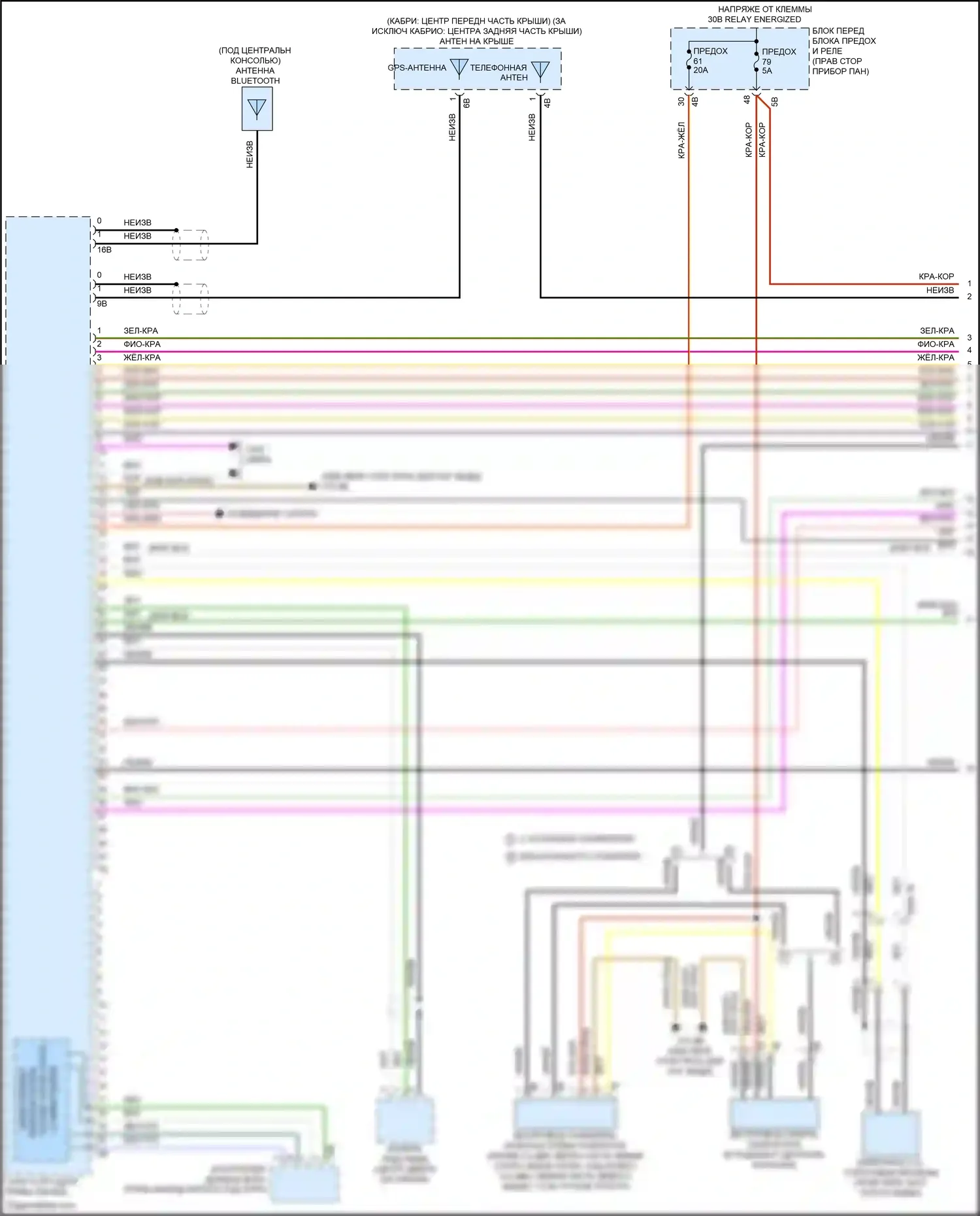 Cooper S MINI III рестайлинг 2 (2021-2024): Электросхема магнитолы, с hifi магнитолы, без активного звукового оформления (1 из 4) 