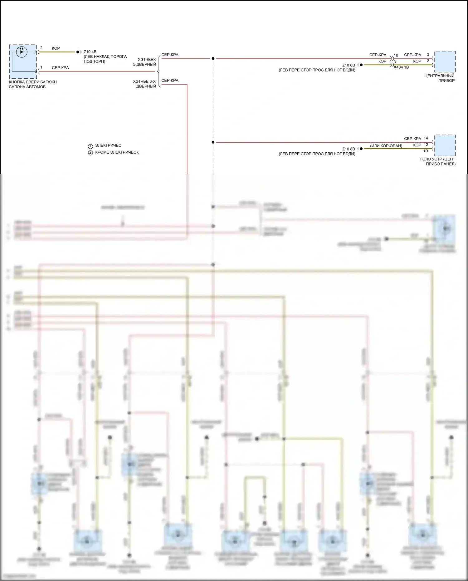 Cooper S MINI III рестайлинг 2 (2021-2024): Электросхема подсветки приборной панели (2 из 2) 