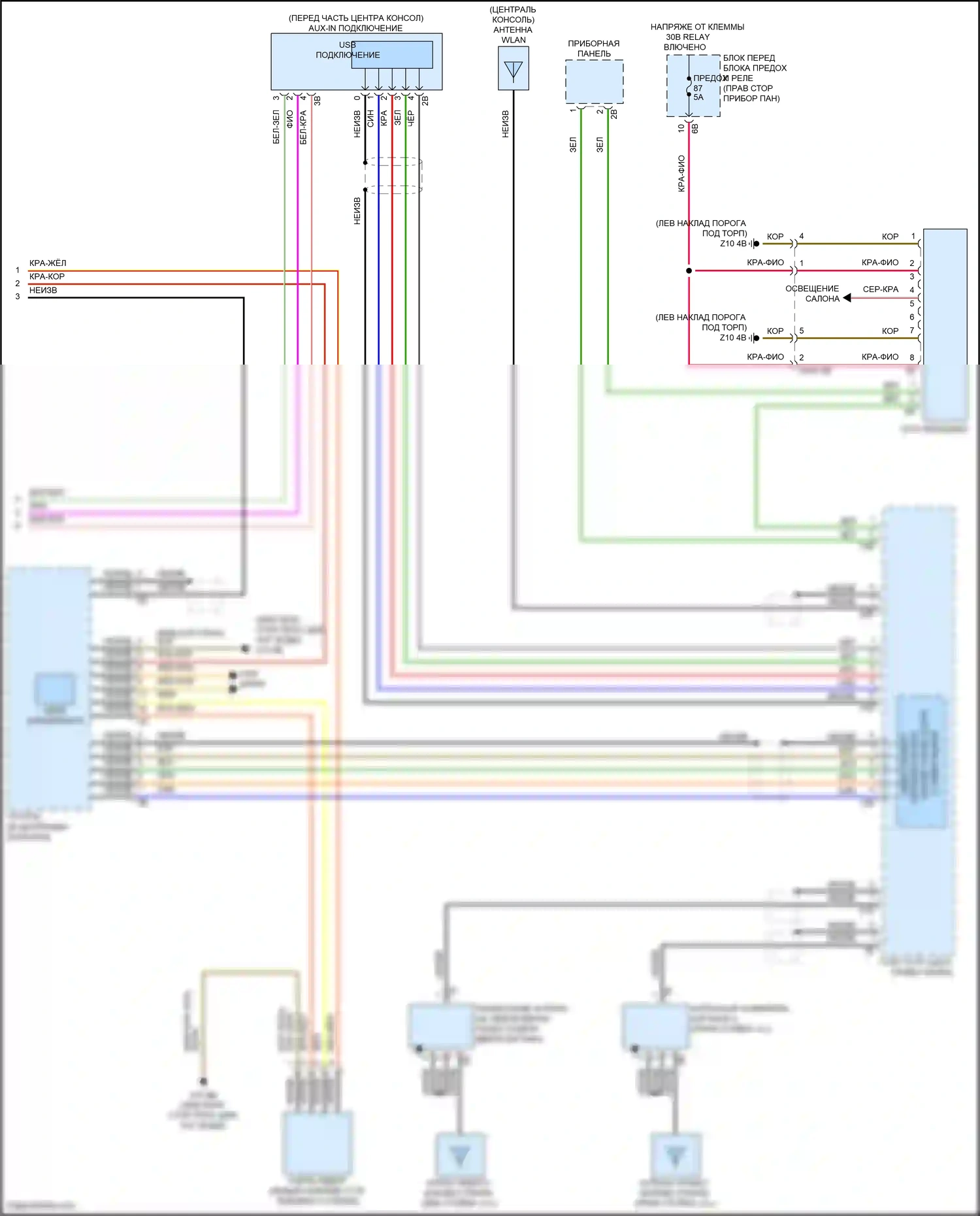 Cooper S MINI III рестайлинг 2 (2021-2024): Электросхема навигации, хэтчбек 3-дверный с базовой магнитолой, без активного звукового оформления (4 из 4) 