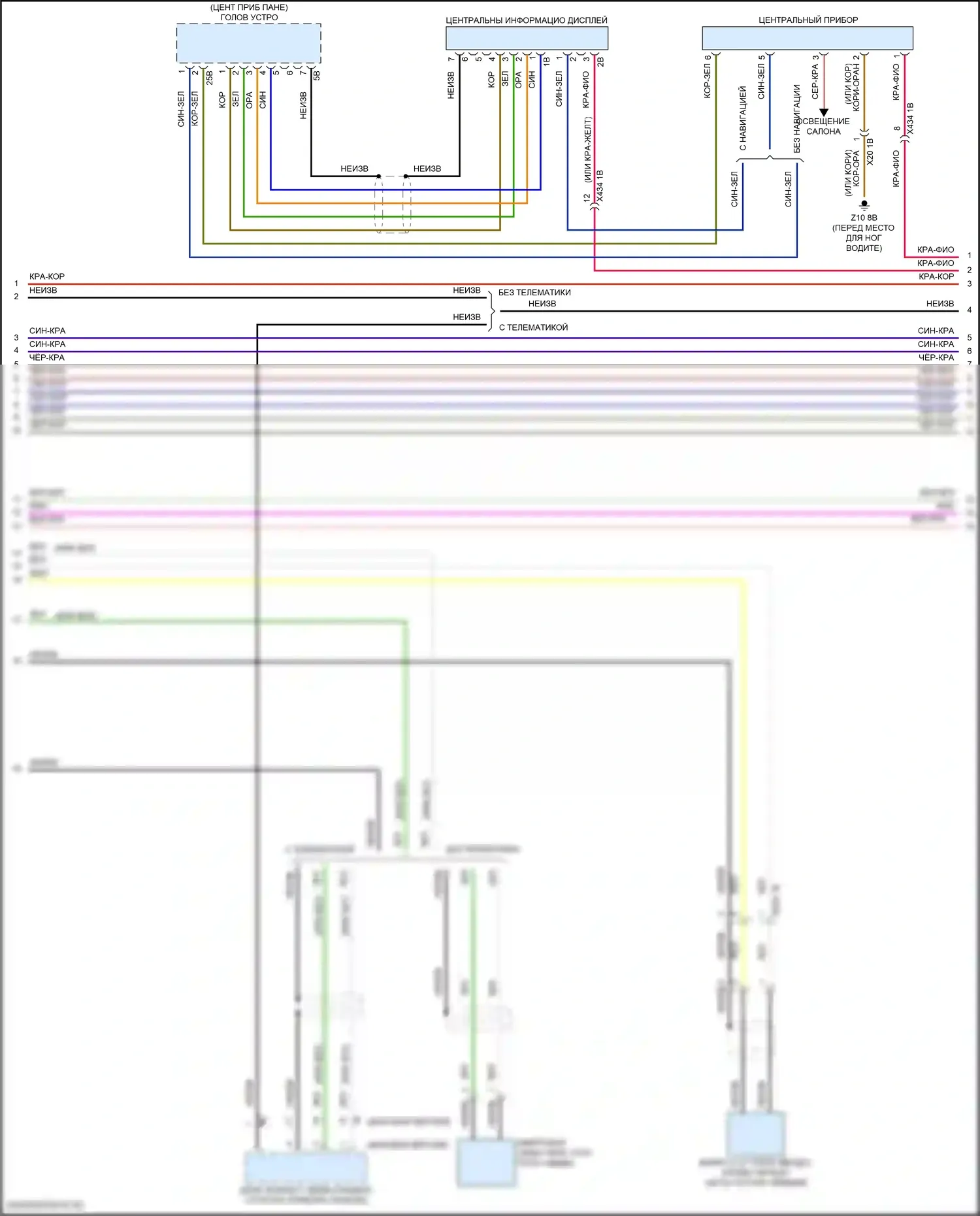 Cooper S MINI III рестайлинг (2018-2021): Электросхема магнитолы, хэтчбек 3-дверный с базовой магнитолой, без активного звукового оформления (2 из 4) 