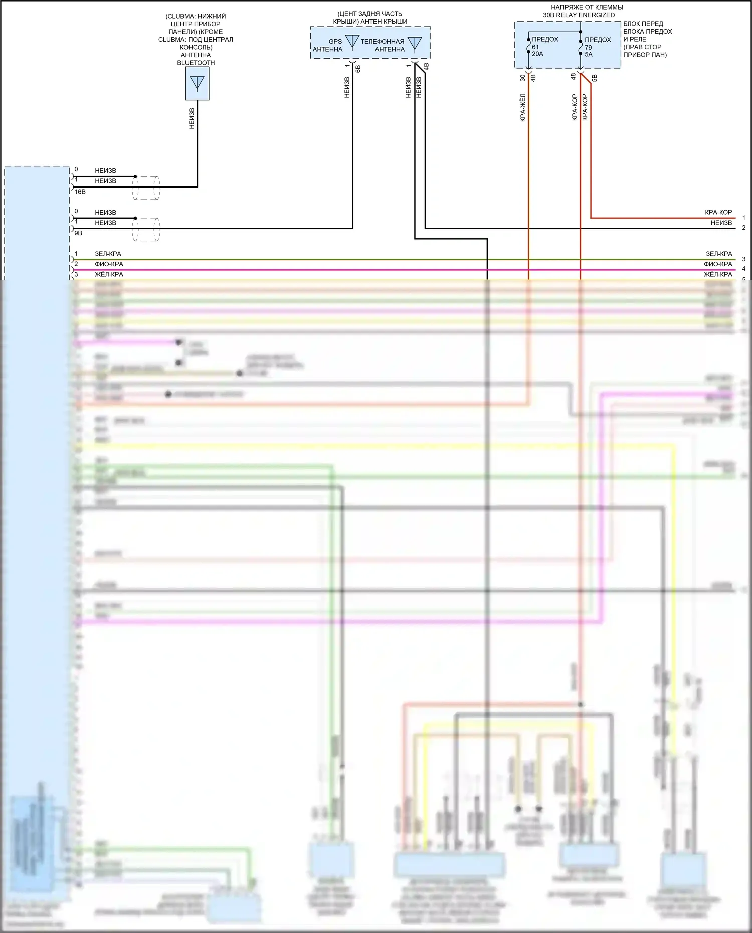 Cooper S MINI III рестайлинг (2018-2021): Электросхема магнитолы, с hifi магнитолы, без активного звукового оформления (1 из 4) 
