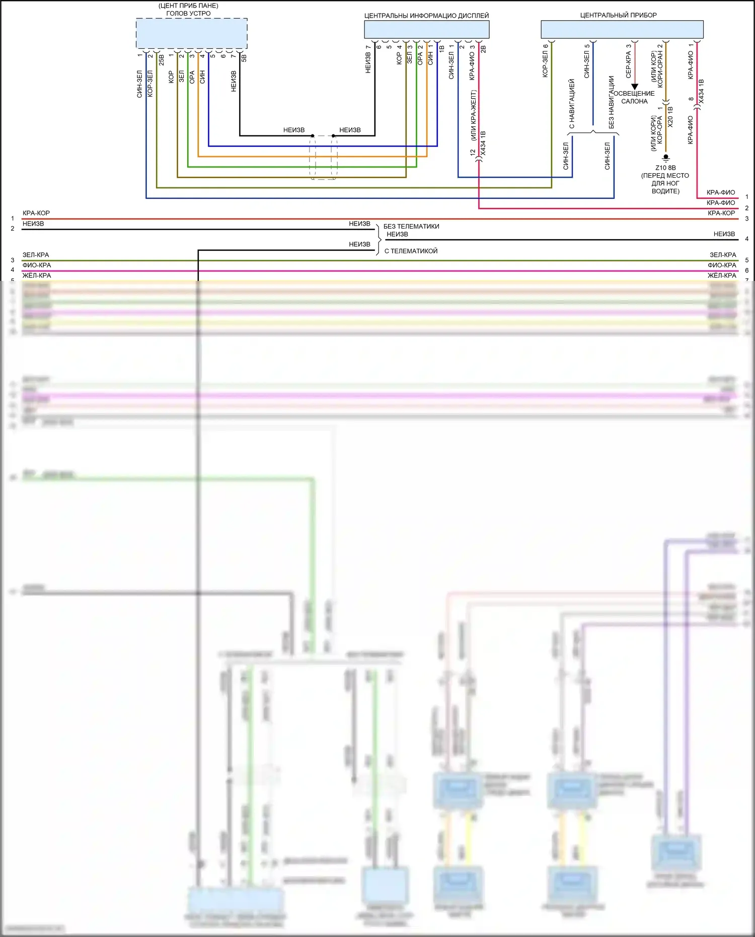 Cooper S MINI III рестайлинг (2018-2021): Электросхема магнитолы, с hifi магнитолы, без активного звукового оформления (2 из 4) 