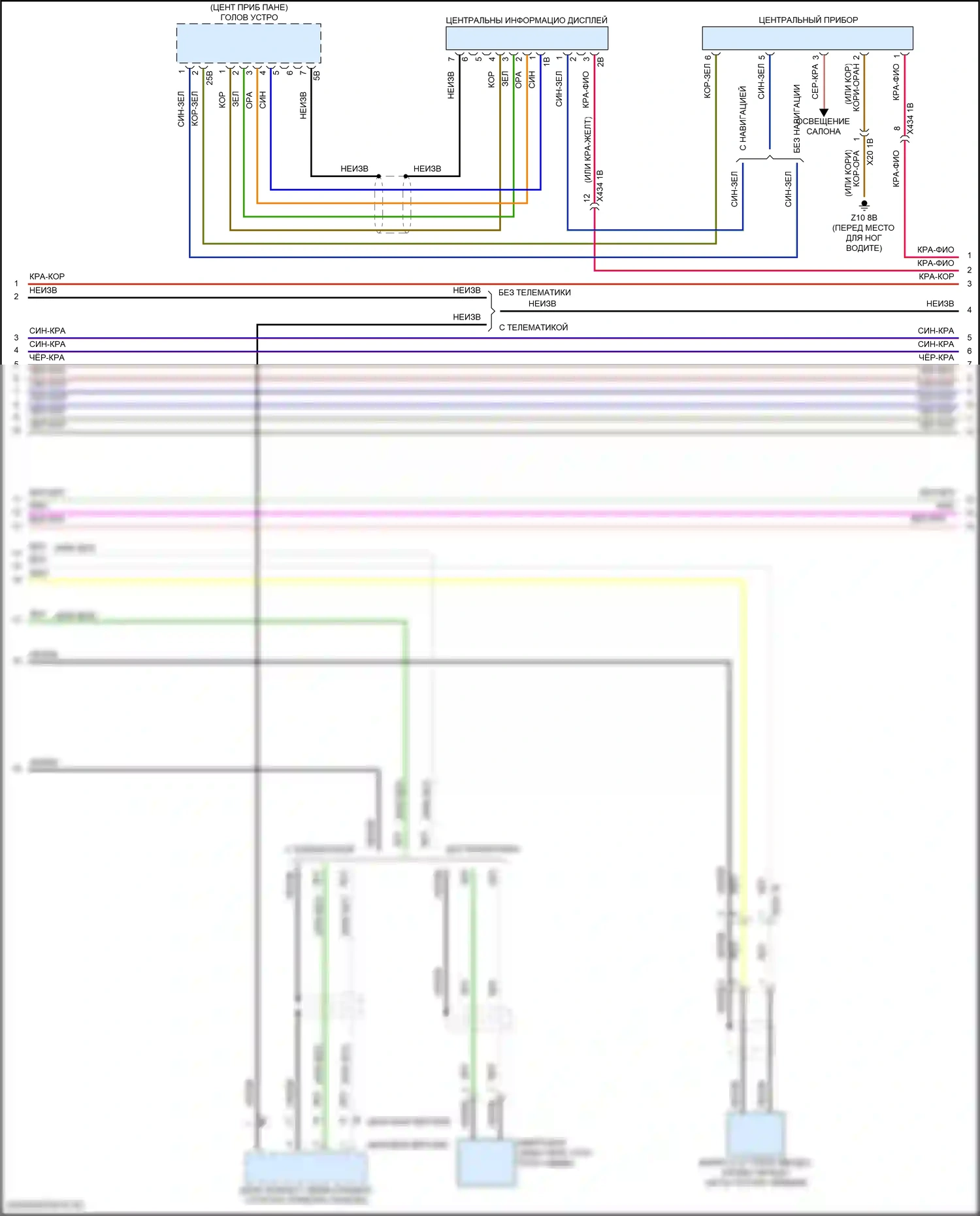 Cooper S MINI III рестайлинг (2018-2021): Электросхема навигации, хэтчбек 3-дверный с базовой магнитолой, без активного звукового оформления (2 из 4) 