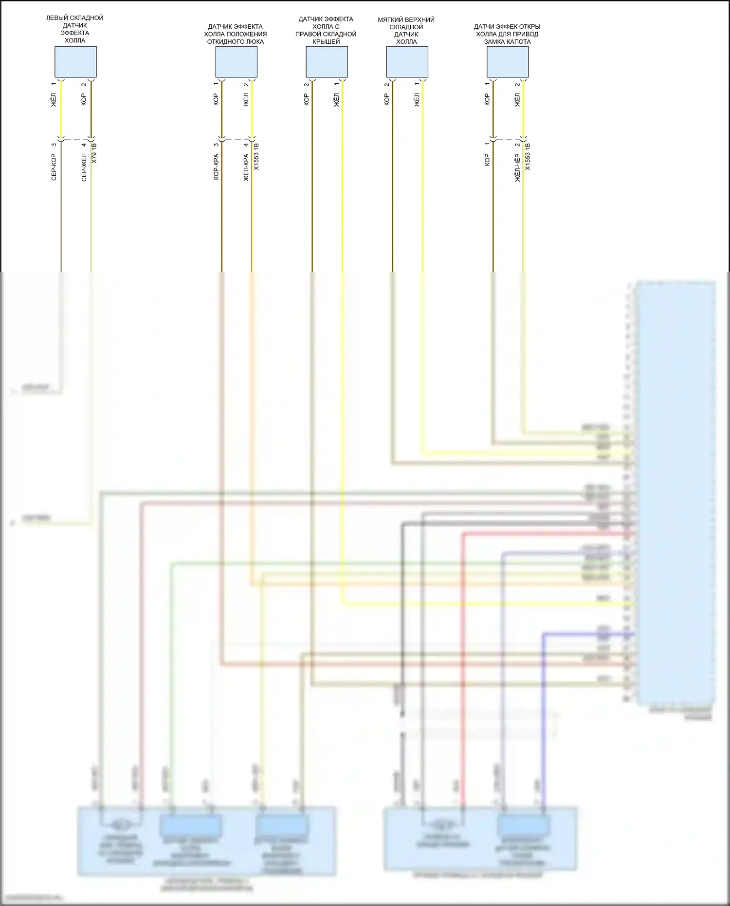 Cooper S MINI III рестайлинг (2018-2021): Электросхема со складной крышей (2 из 2) 