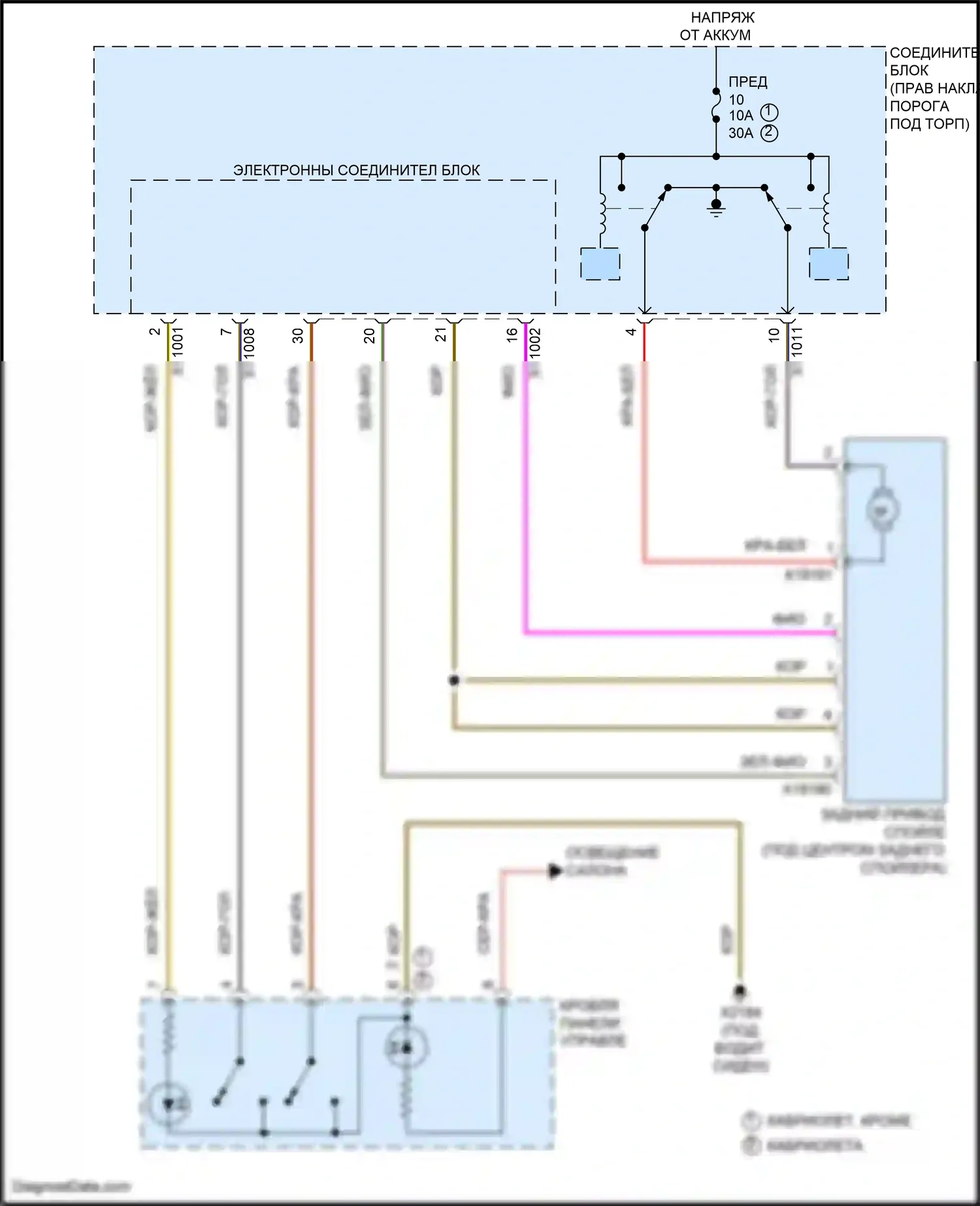 Cooper S MINI III (2013-2018): Электросхема активных управление кузовом и подвеской 