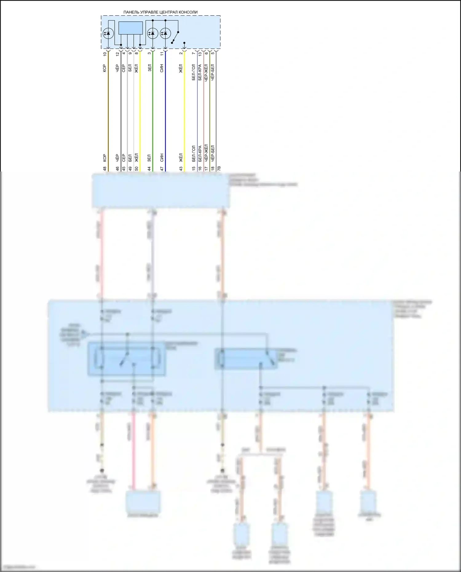 Cooper S MINI III (2013-2018): Электросхема блока предохранителей реле, хэтчбек (4 из 4) 