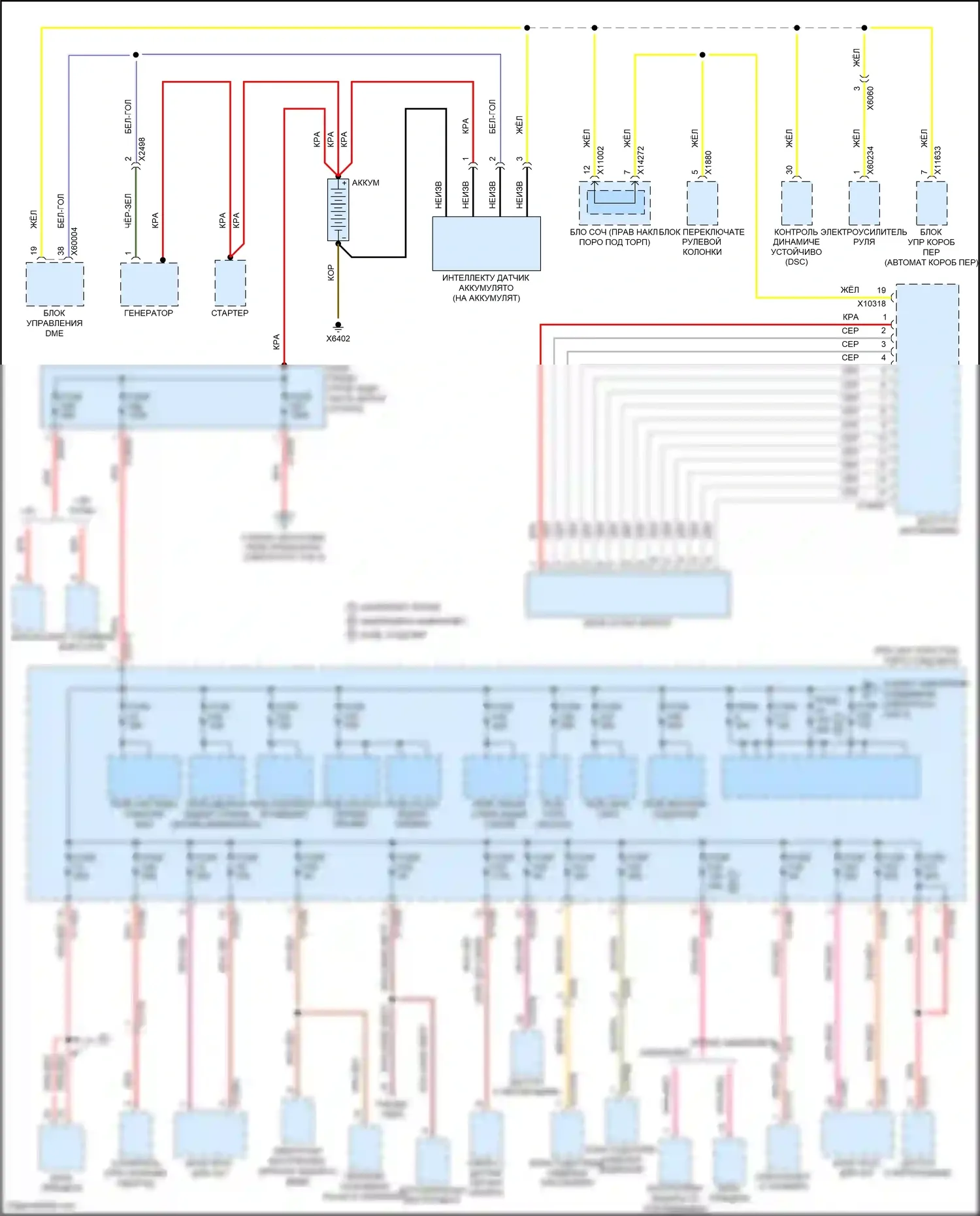 Cooper S MINI III (2013-2018): Электросхема блока предохранителей реле, купе (1 из 3) 