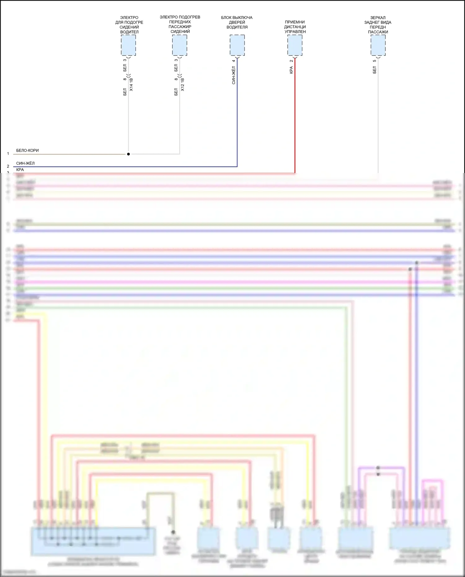 Cooper S MINI III (2013-2018): Электросхема шины высокого/низкого уровня, хэтчбек (2 из 4) 
