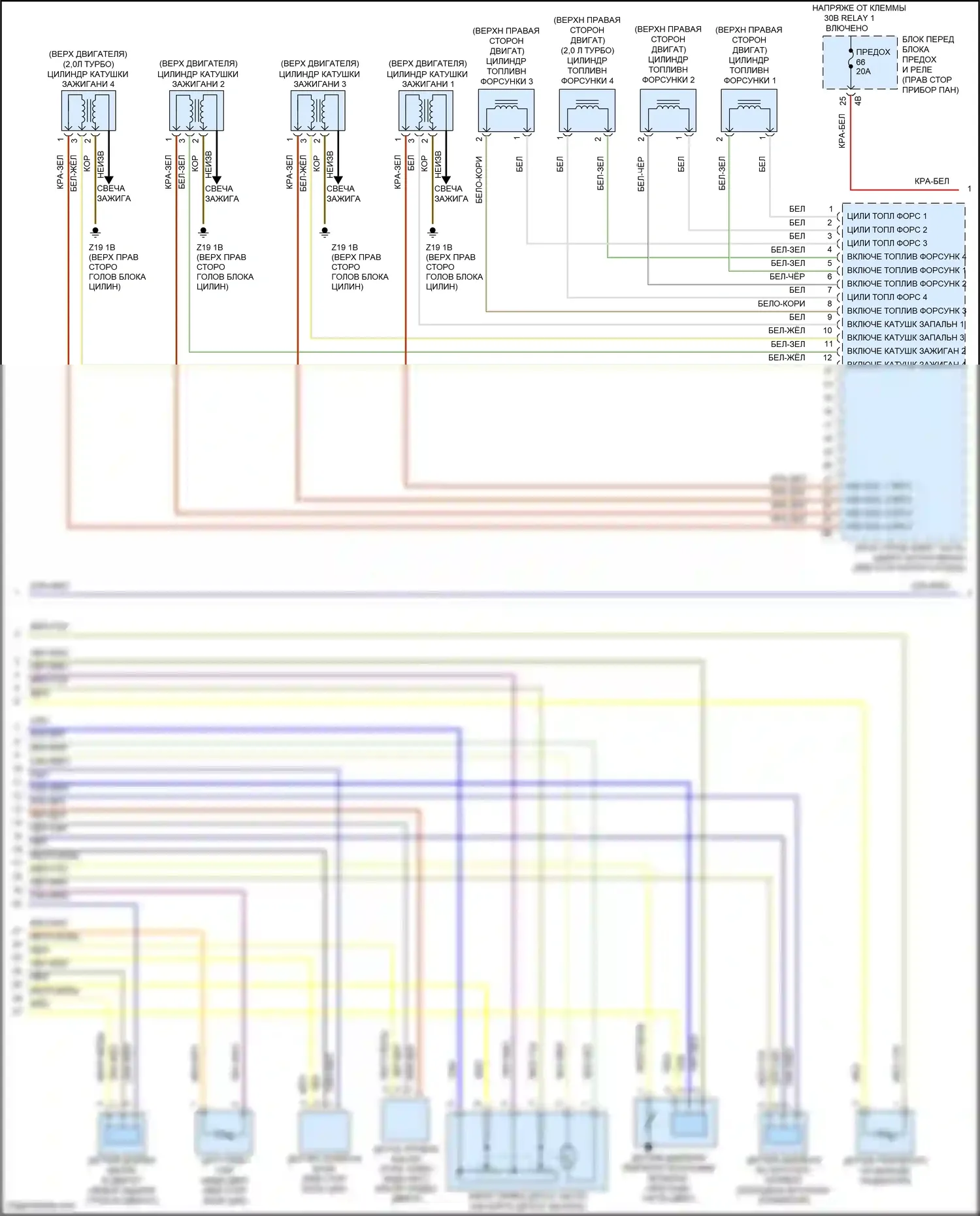 Cooper S MINI III (2013-2018): Электросхема двигателя 1.5л турбо (3 из 4) 