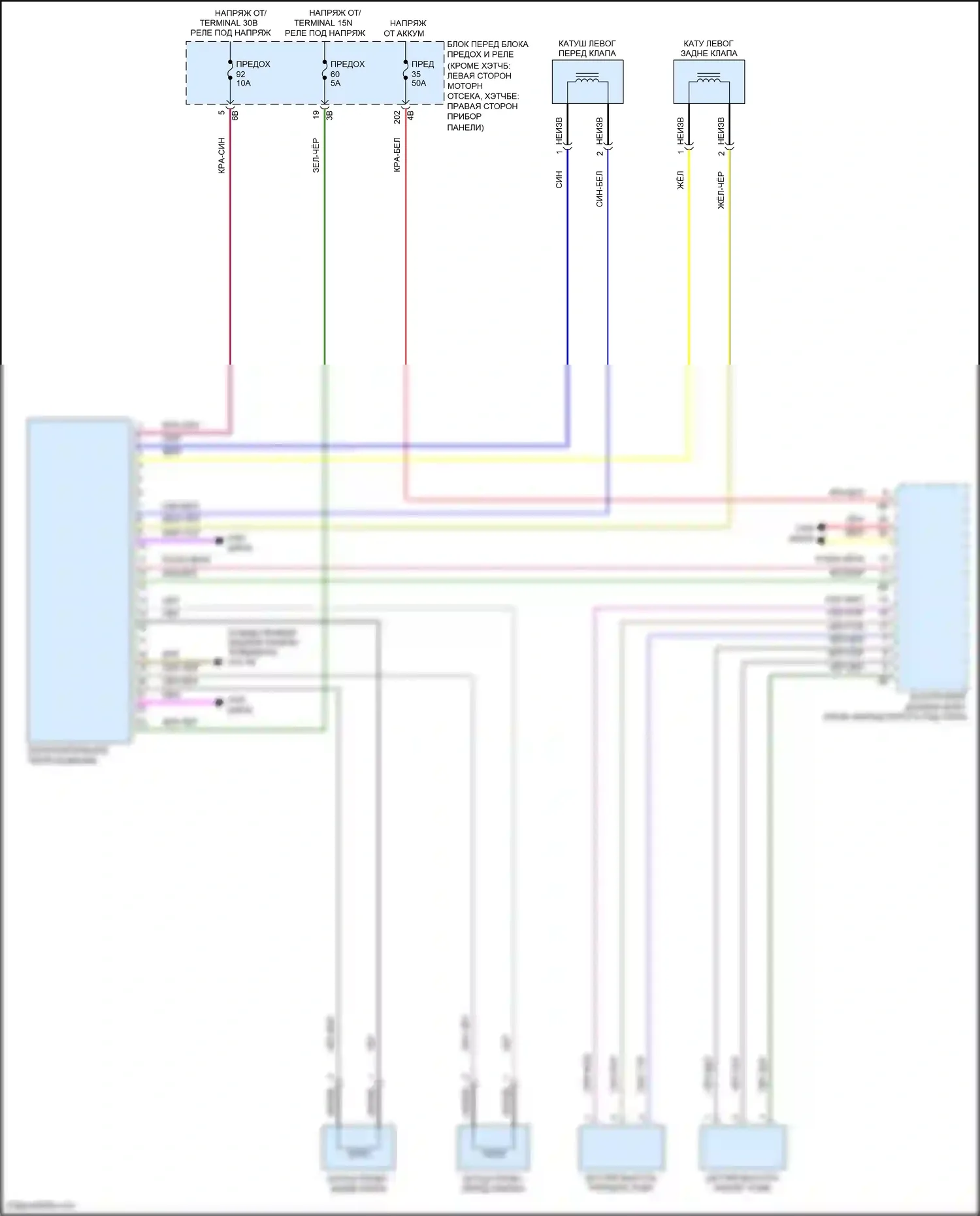 Cooper S MINI III (2013-2018): Электросхема электронной подвески 
