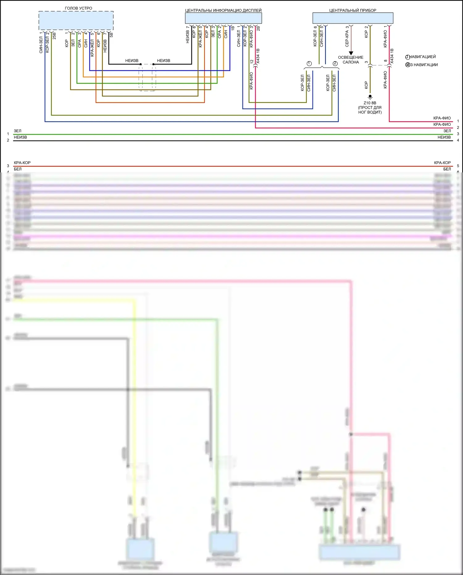Cooper S MINI III (2013-2018): Электросхема магнитолы, хэтчбек с базовой магнитолой, без активного звукового оформления (2 из 4) 