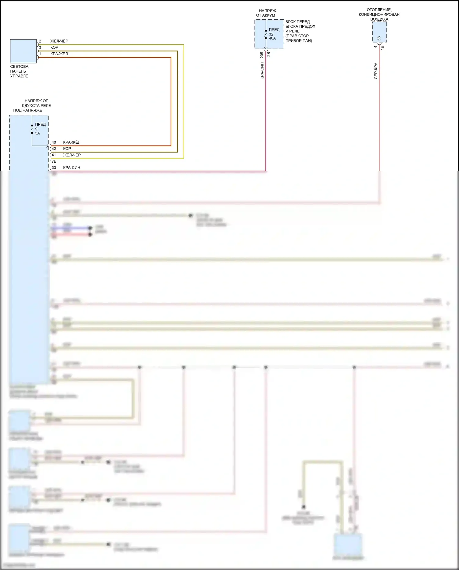 Cooper S MINI III (2013-2018): Электросхема подсветки приборной панели, хэтчбек (1 из 2) 