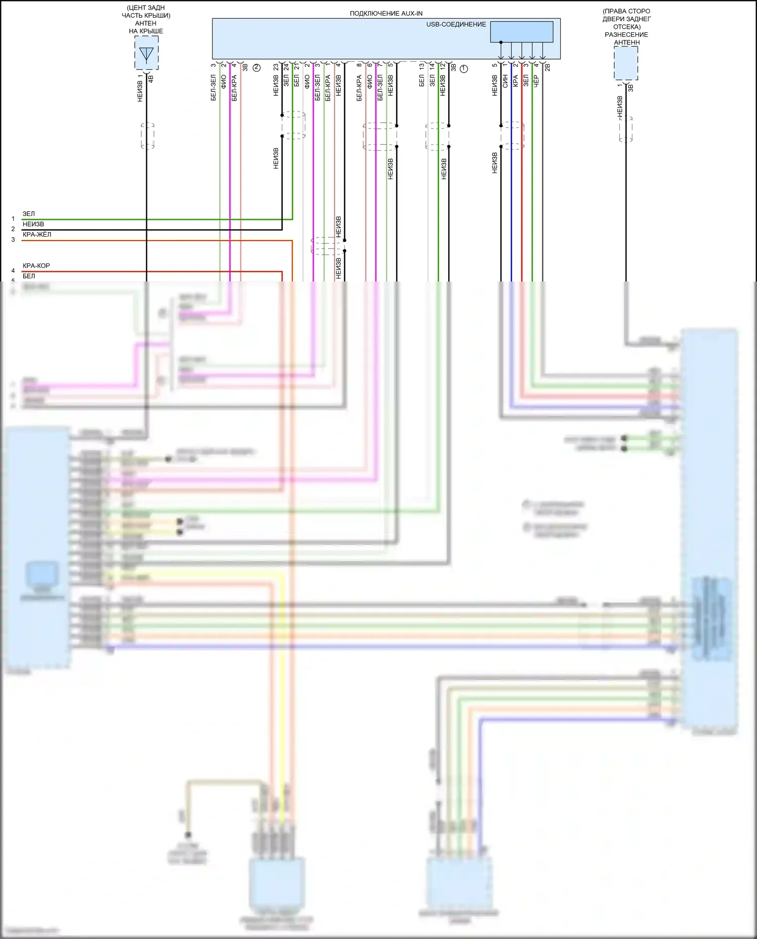 Cooper S MINI III (2013-2018): Электросхема навигации, хэтчбек с магнитолой hifi, без активного звукового оформления (4 из 4) 