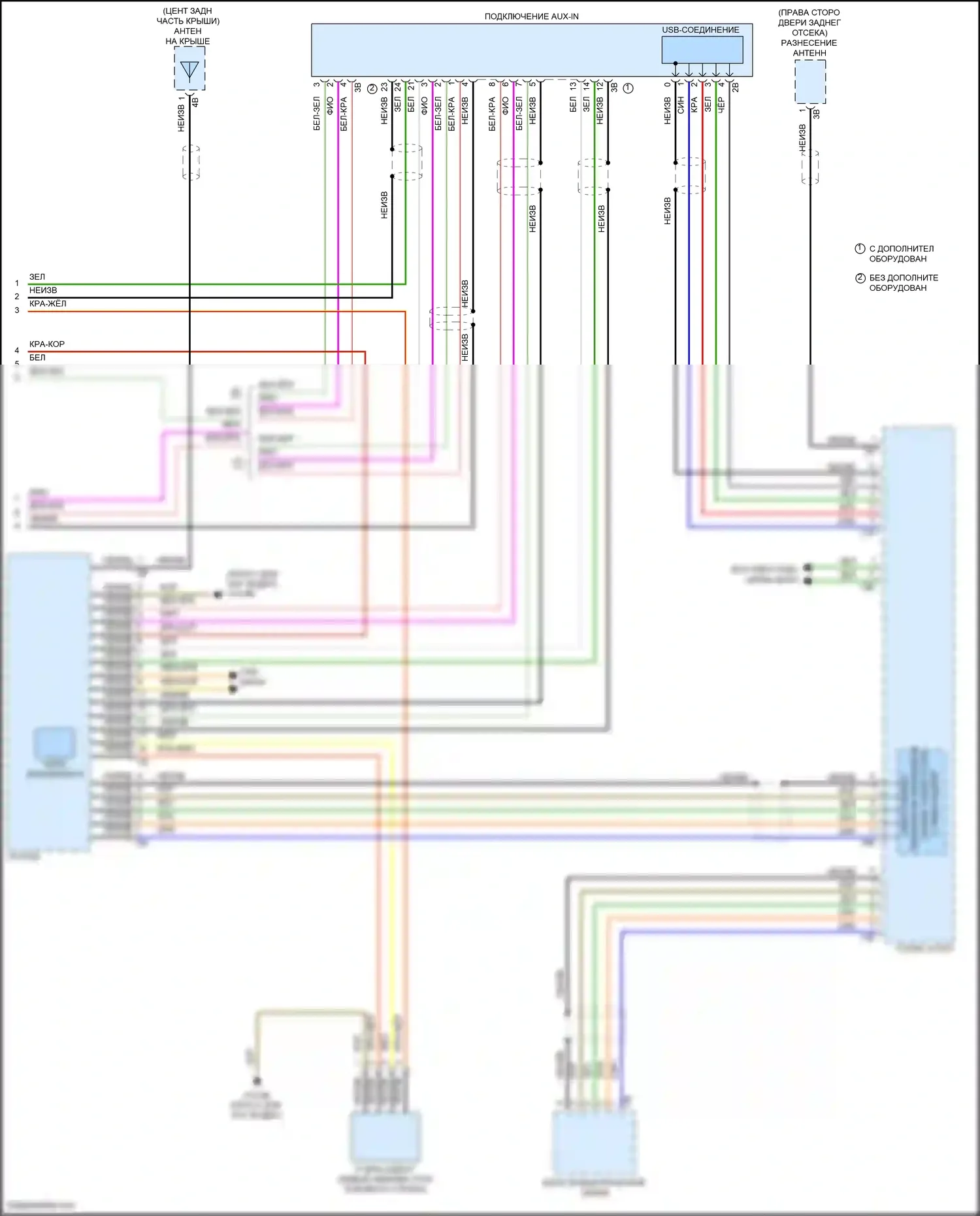 Cooper S MINI III (2013-2018): Электросхема навигационной проводки, хэтчбек с базовой магнитолой и активным звуковым оформлением (4 из 4) 