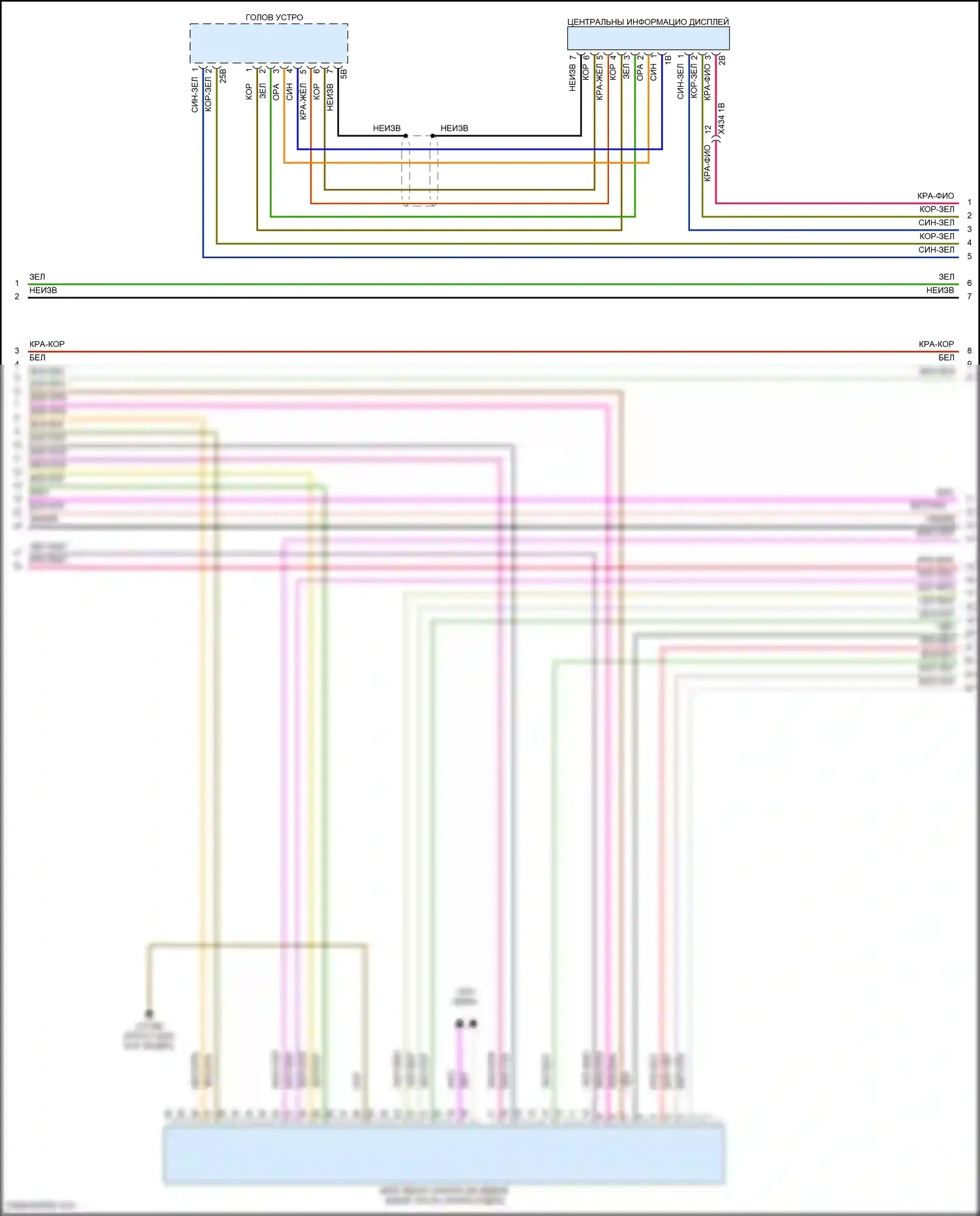Cooper S MINI III (2013-2018): Электросхема навигационной проводки, хэтчбек с магнитолой hifi и активным звуковым оформлением (2 из 5) 