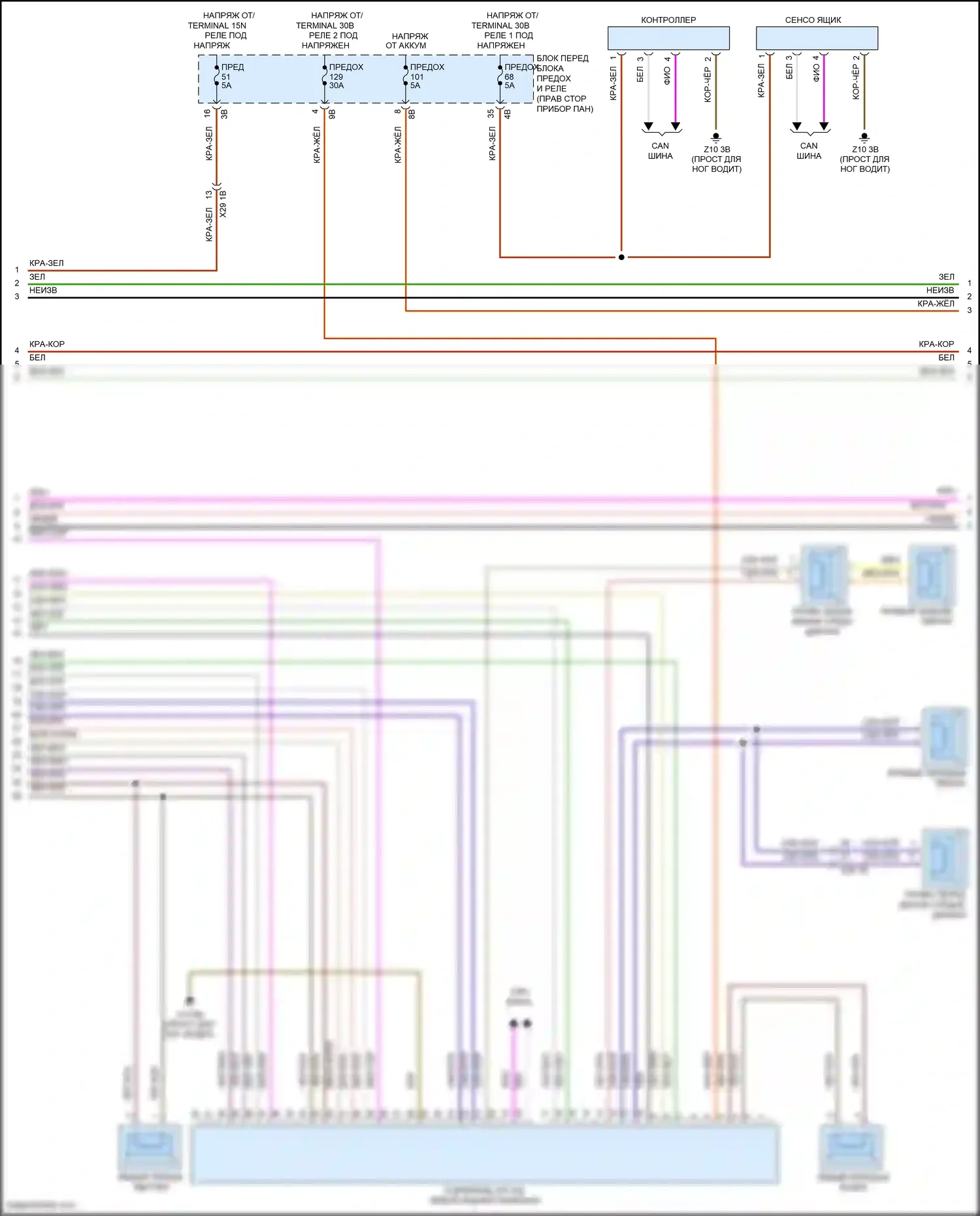 Cooper S MINI III (2013-2018): Электросхема навигационной проводки, хэтчбек с магнитолой hifi и активным звуковым оформлением (4 из 5) 