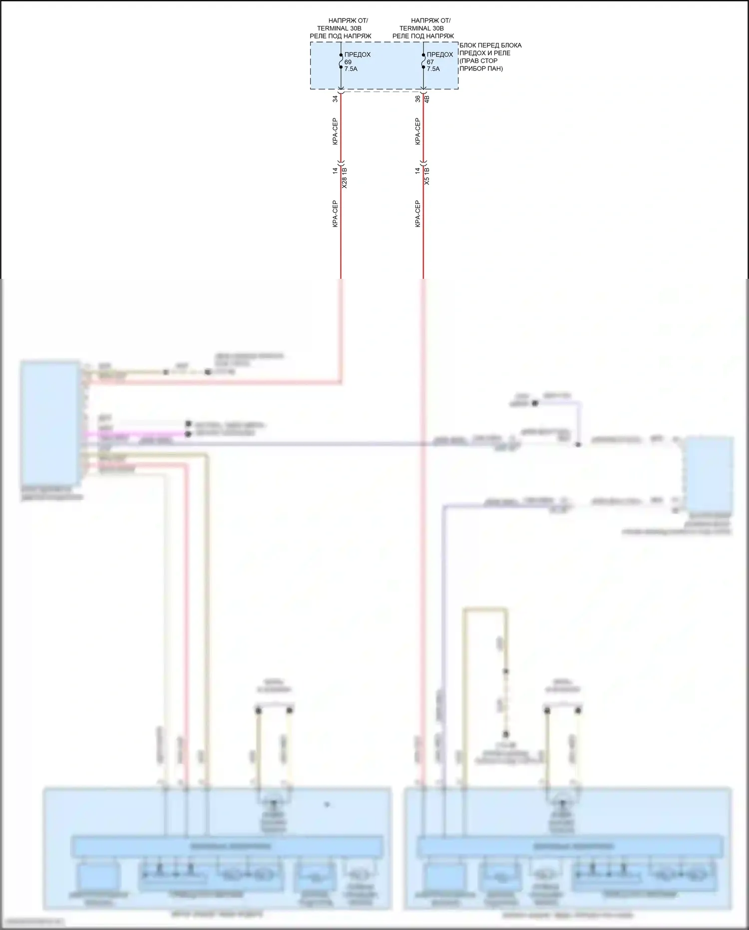 Cooper SD Clubman MINI II (2015-2019): Электросхема зеркал памяти 