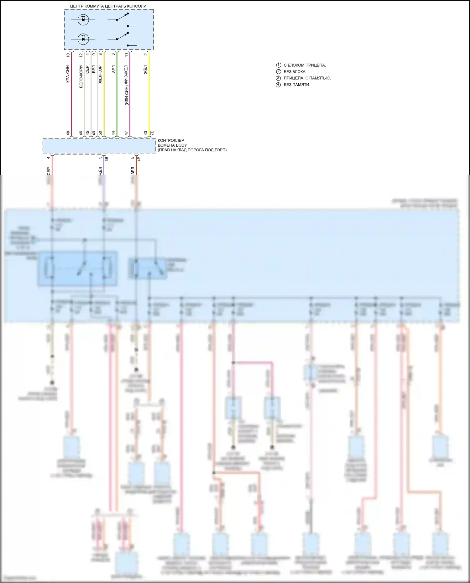 Cooper SD Countryman MINI II (2016-2020): Электросхема блока предохранителей реле (4 из 4) 