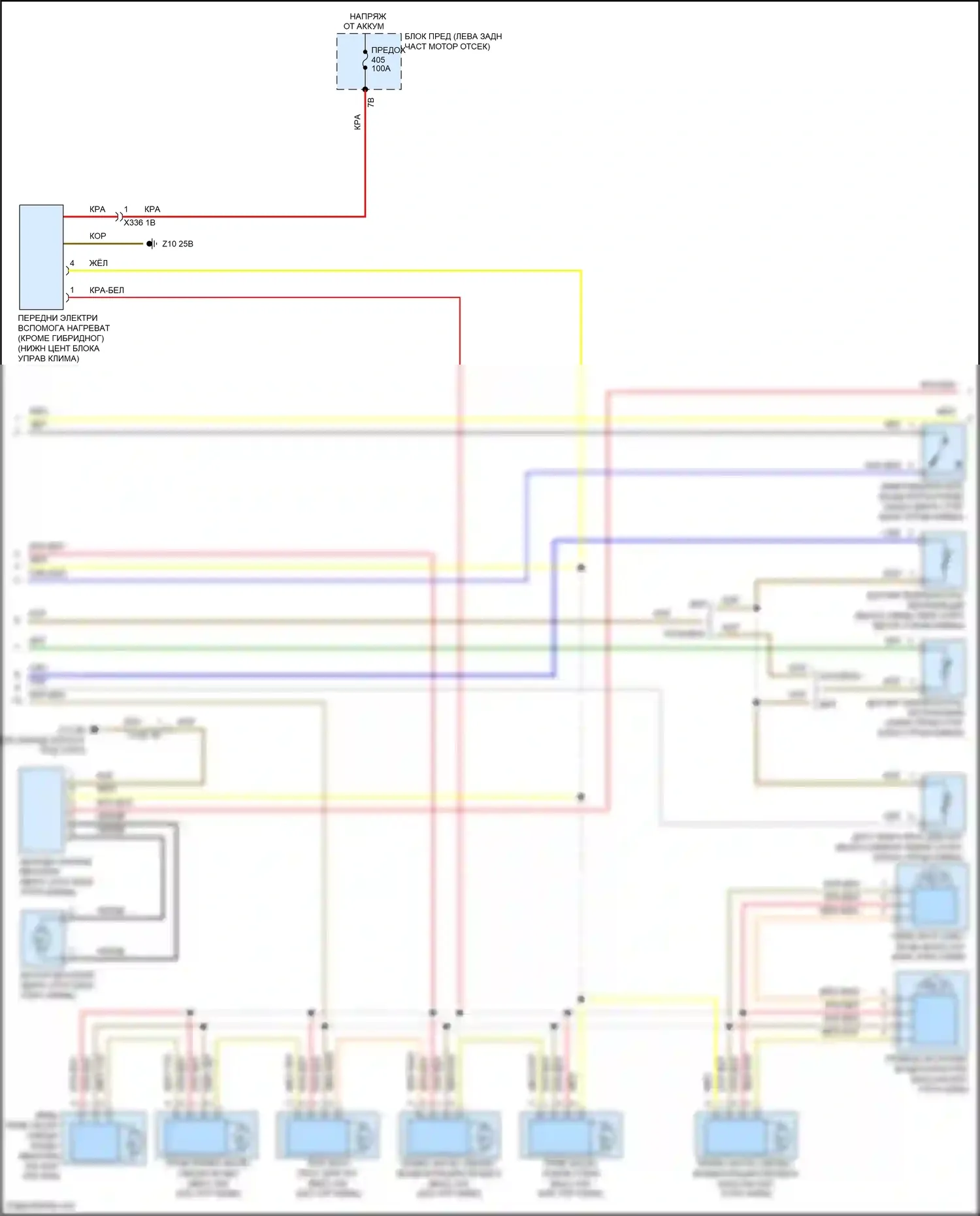 Cooper SD Countryman MINI II (2016-2020): Электросхема климат контроля (2 из 4) 