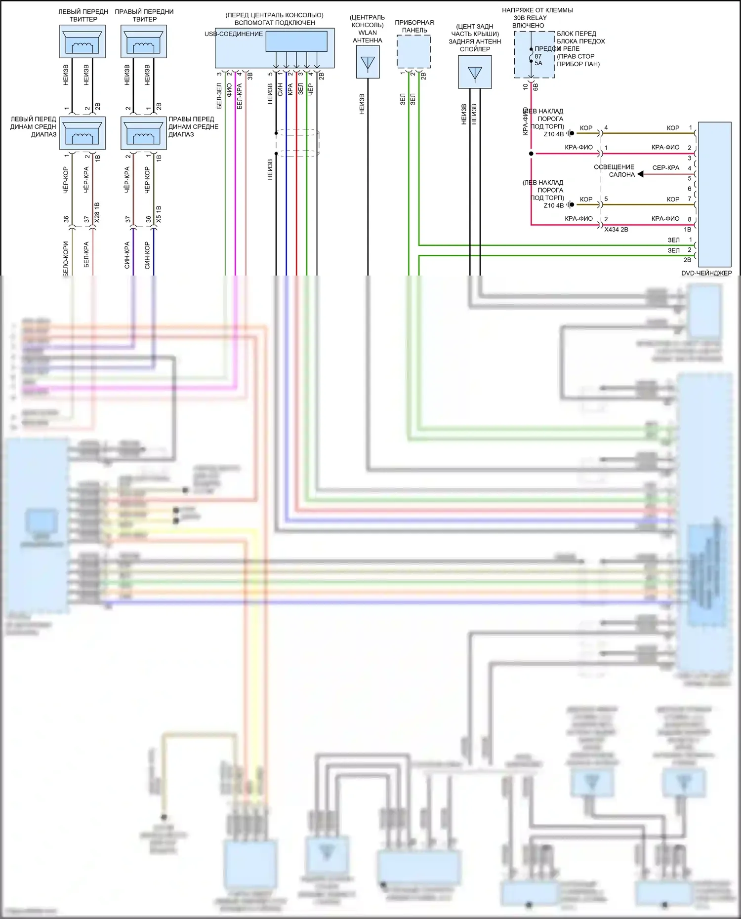 Cooper SD Countryman MINI II (2016-2020): Магнитола электросхема, с магнитолой hifi, без активного звукового оформления (4 из 4) 