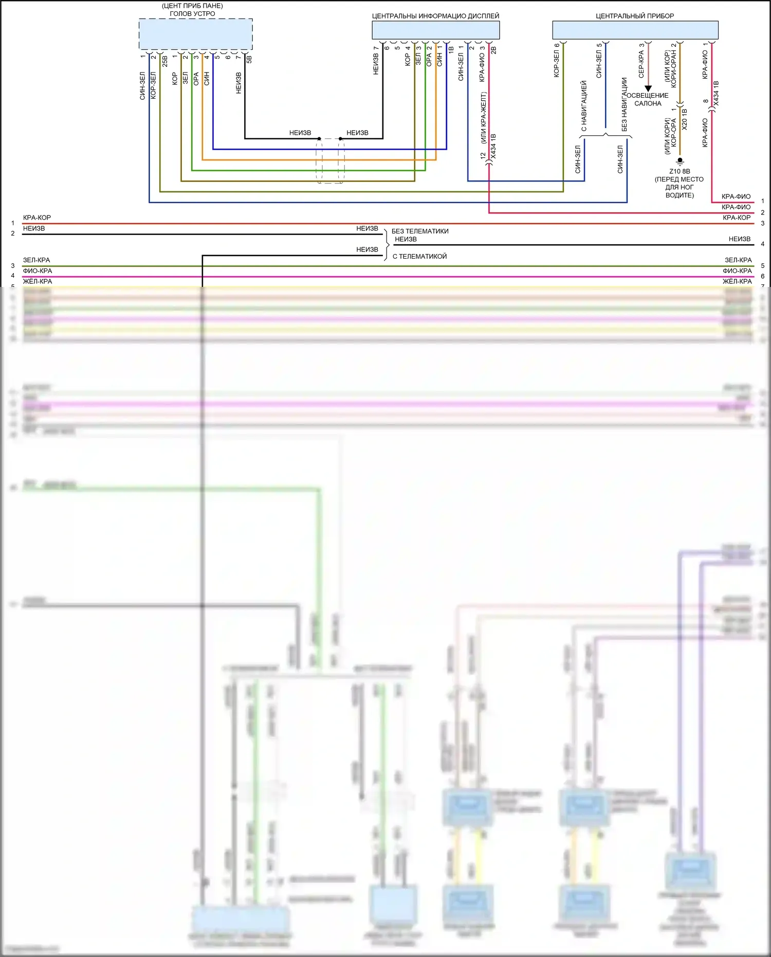 Cooper SD Countryman MINI II (2016-2020): Электросхема навигации, с магнитолой hifi, без активного звукового оформления (2 из 4) 
