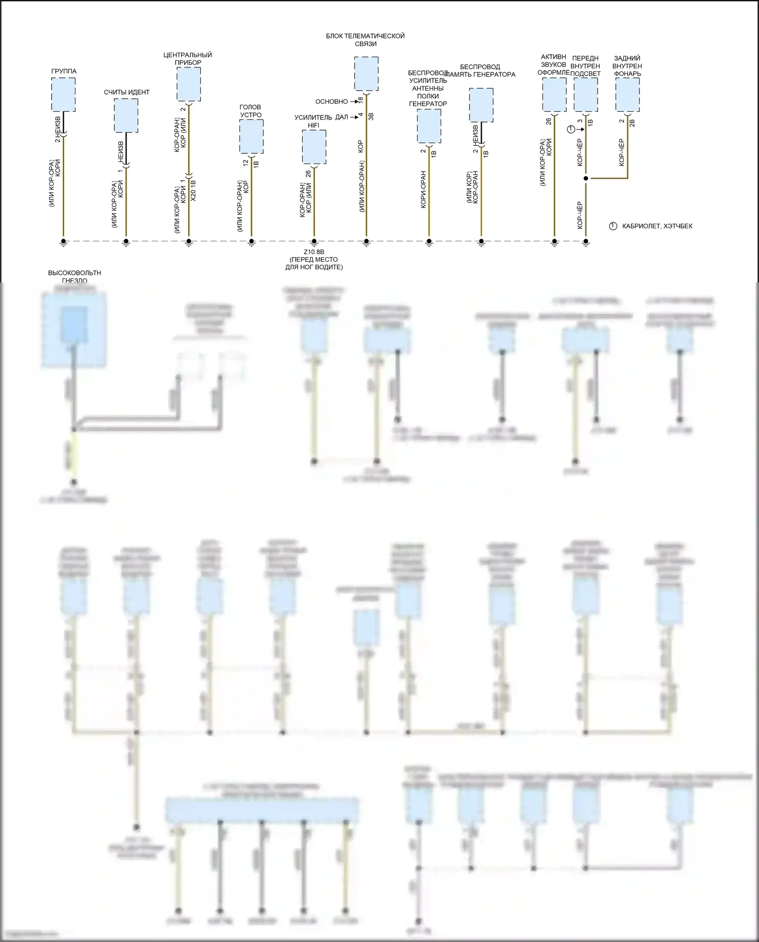 Cooper SD Countryman MINI II (2016-2020): Электросхема точек подключения масс (4 из 4) 