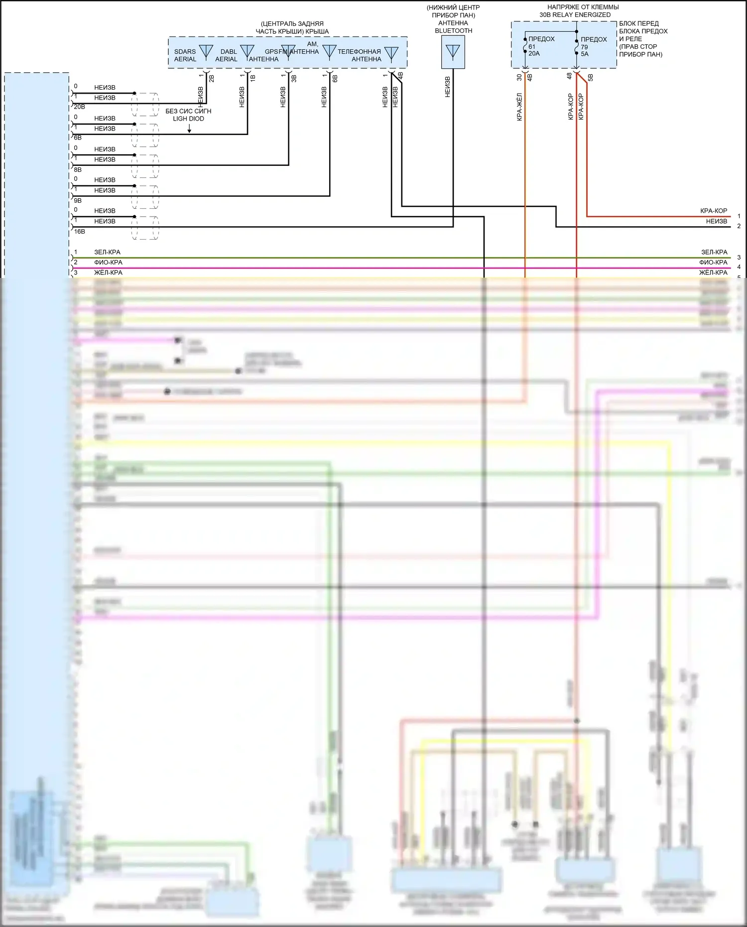 Cooper SE Countryman MINI II (2016-2020): Электросхема магнитолы, с hifi магнитолы, без активного звукового оформления (1 из 4) 