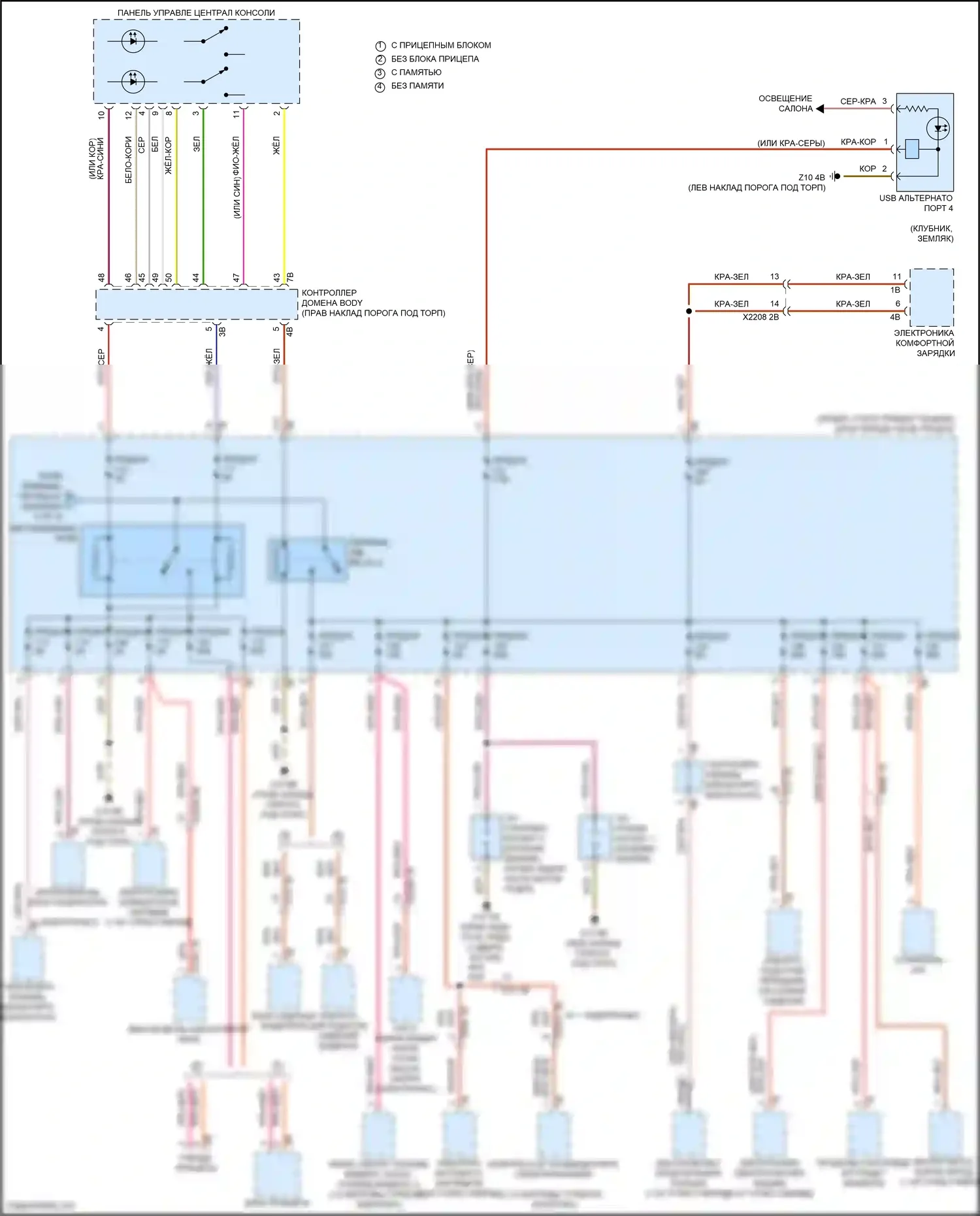 Cooper SE Countryman MINI III (2023-2024): Электросхема блока предохранителей реле (4 из 4) 