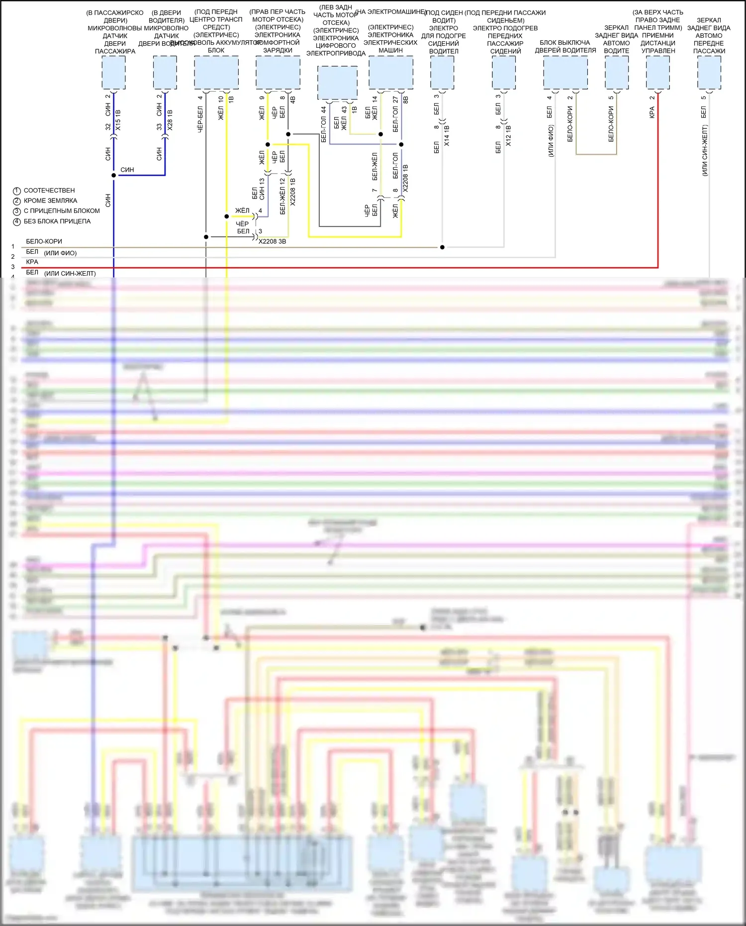 Cooper SE Countryman MINI III (2023-2024): Электросхема шины высокого/низкого уровня (2 из 4) 