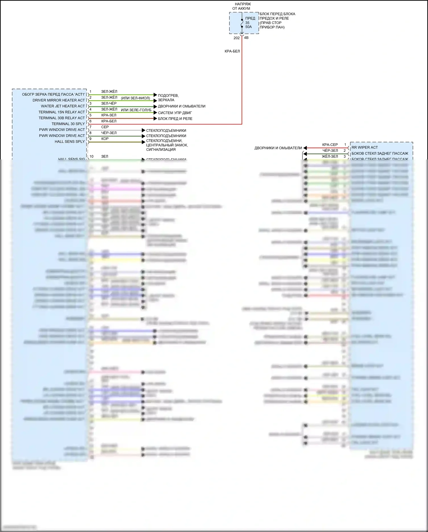 Cooper SE MINI III рестайлинг 2 (2021-2024): Электросхема блоков управления кузовом, кроме электрических (2 из 4) 