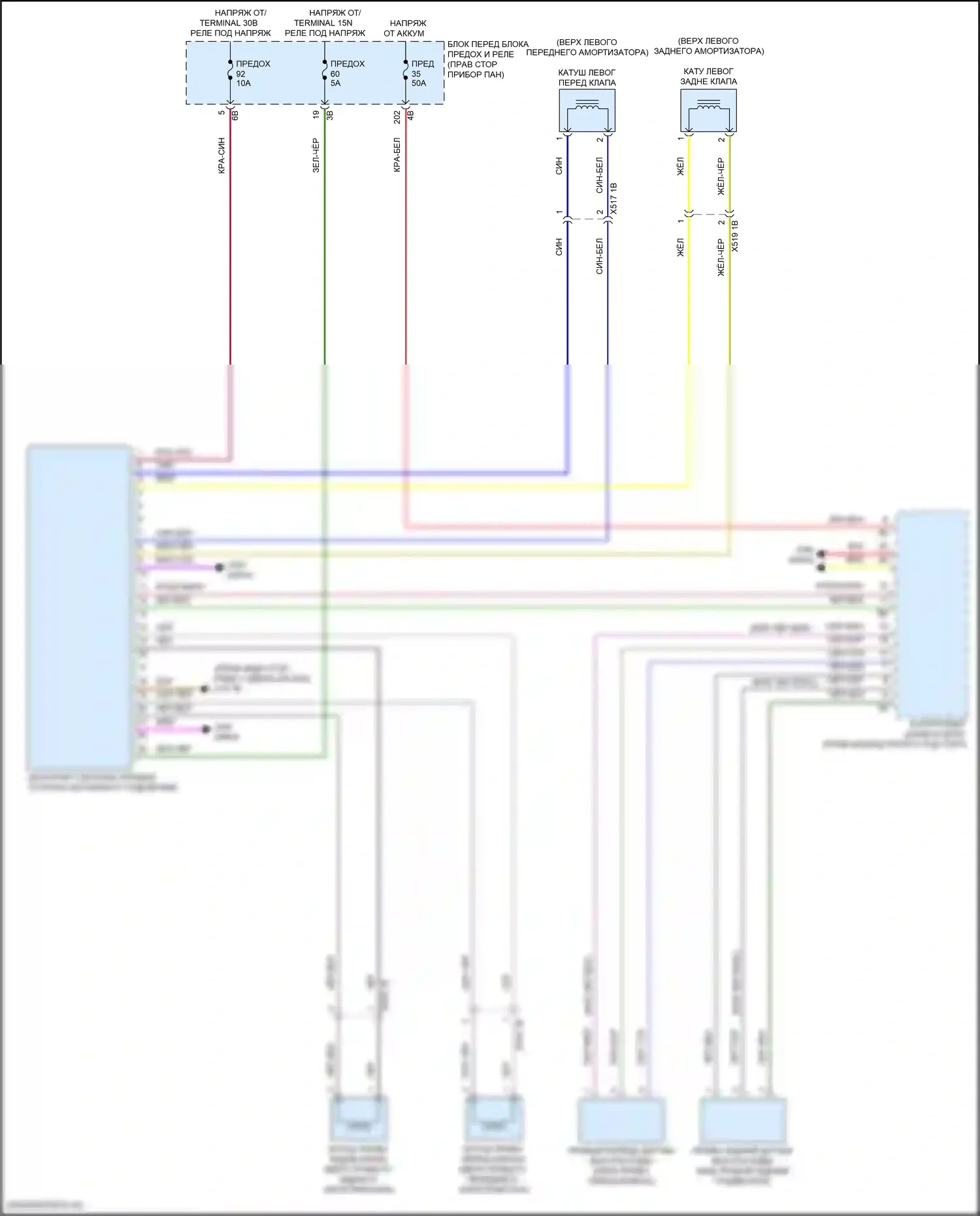 Cooper SE MINI III рестайлинг 2 (2021-2024): Электросхема электронной подвески 