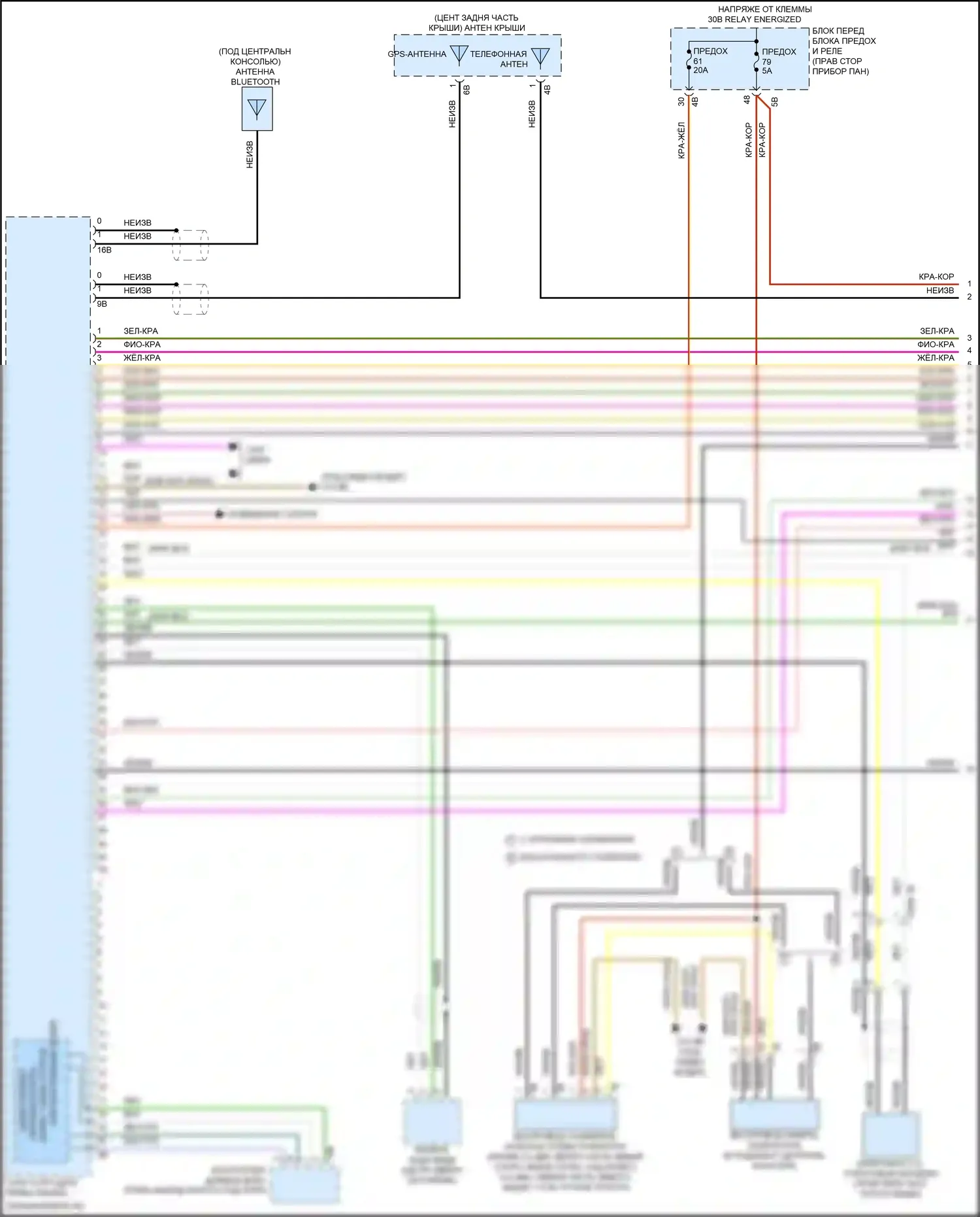 Cooper SE MINI III рестайлинг 2 (2021-2024): Электросхема магнитолы, с hifi магнитолы, без активного звукового оформления (1 из 4) 