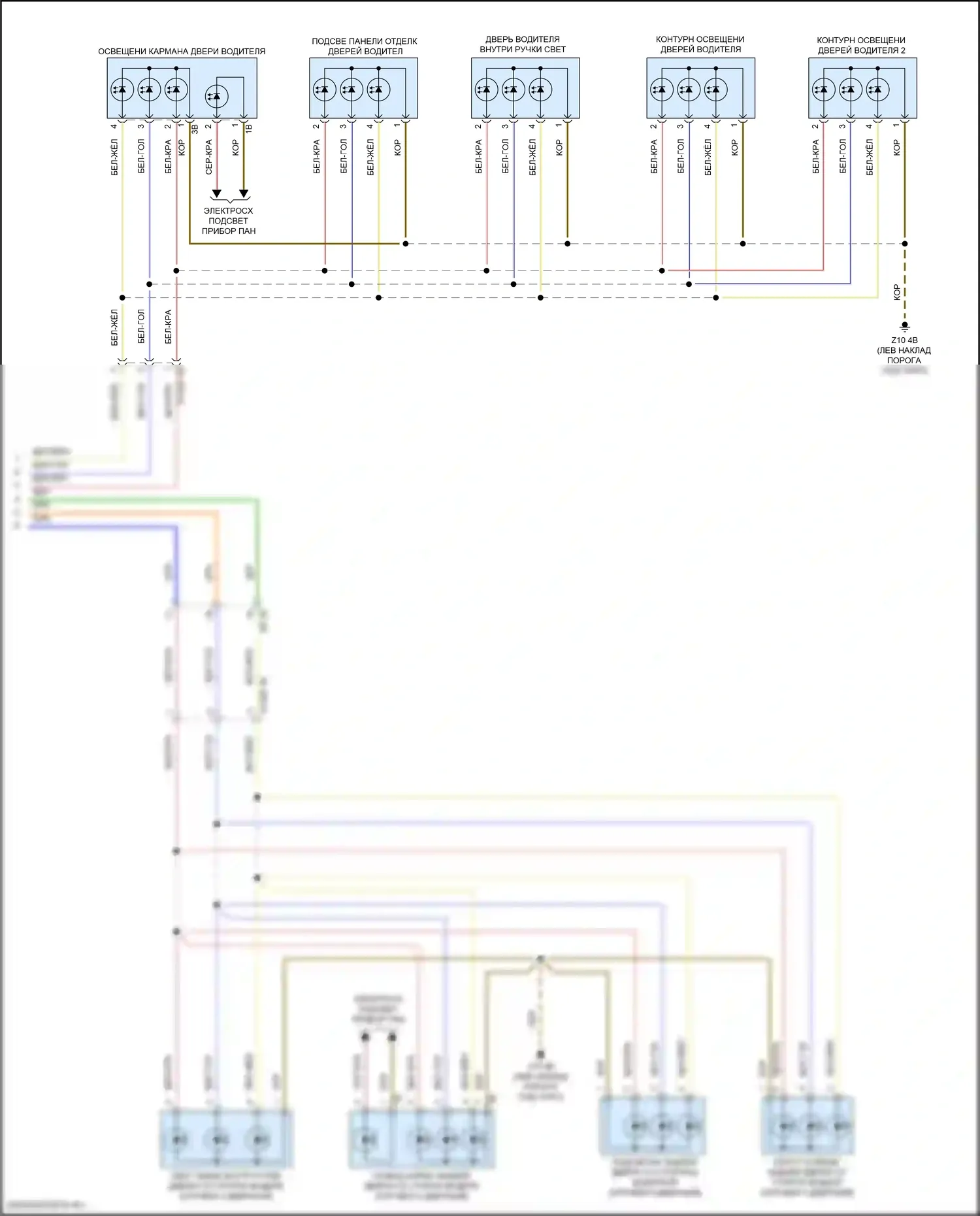 Cooper SE MINI III рестайлинг 2 (2021-2024): Электросхема освещения салона (6 из 6) 