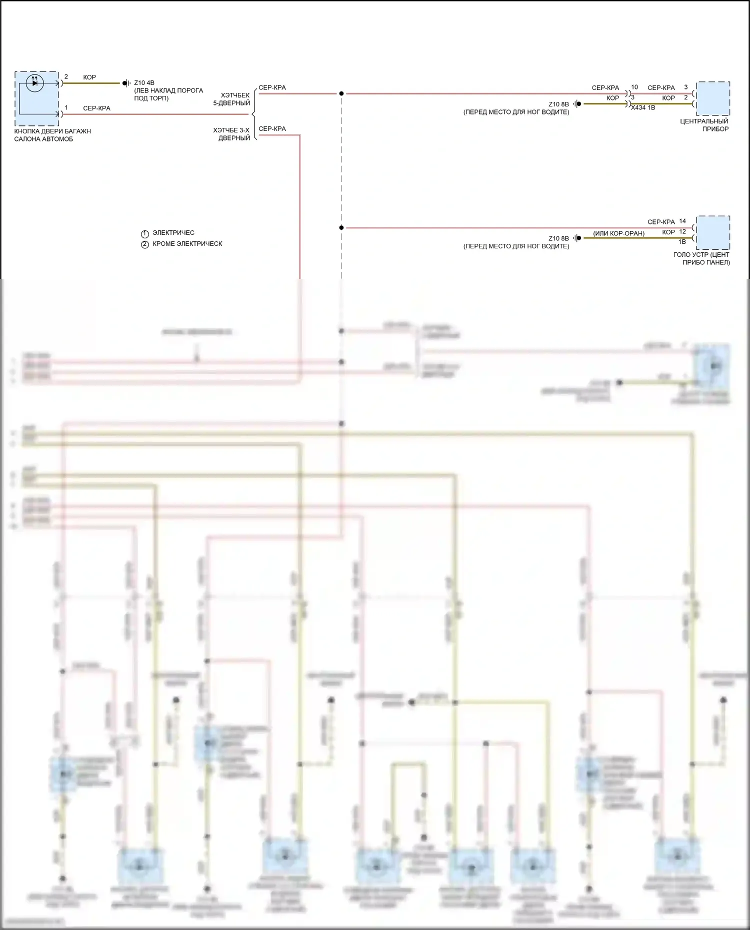 Cooper SE MINI III рестайлинг 2 (2021-2024): Электросхема подсветки приборной панели (2 из 2) 