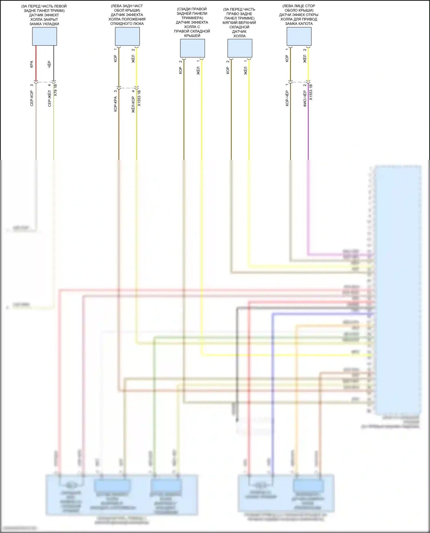 Cooper SE MINI III рестайлинг 2 (2021-2024): Электросхема со складной крышей (2 из 2) 