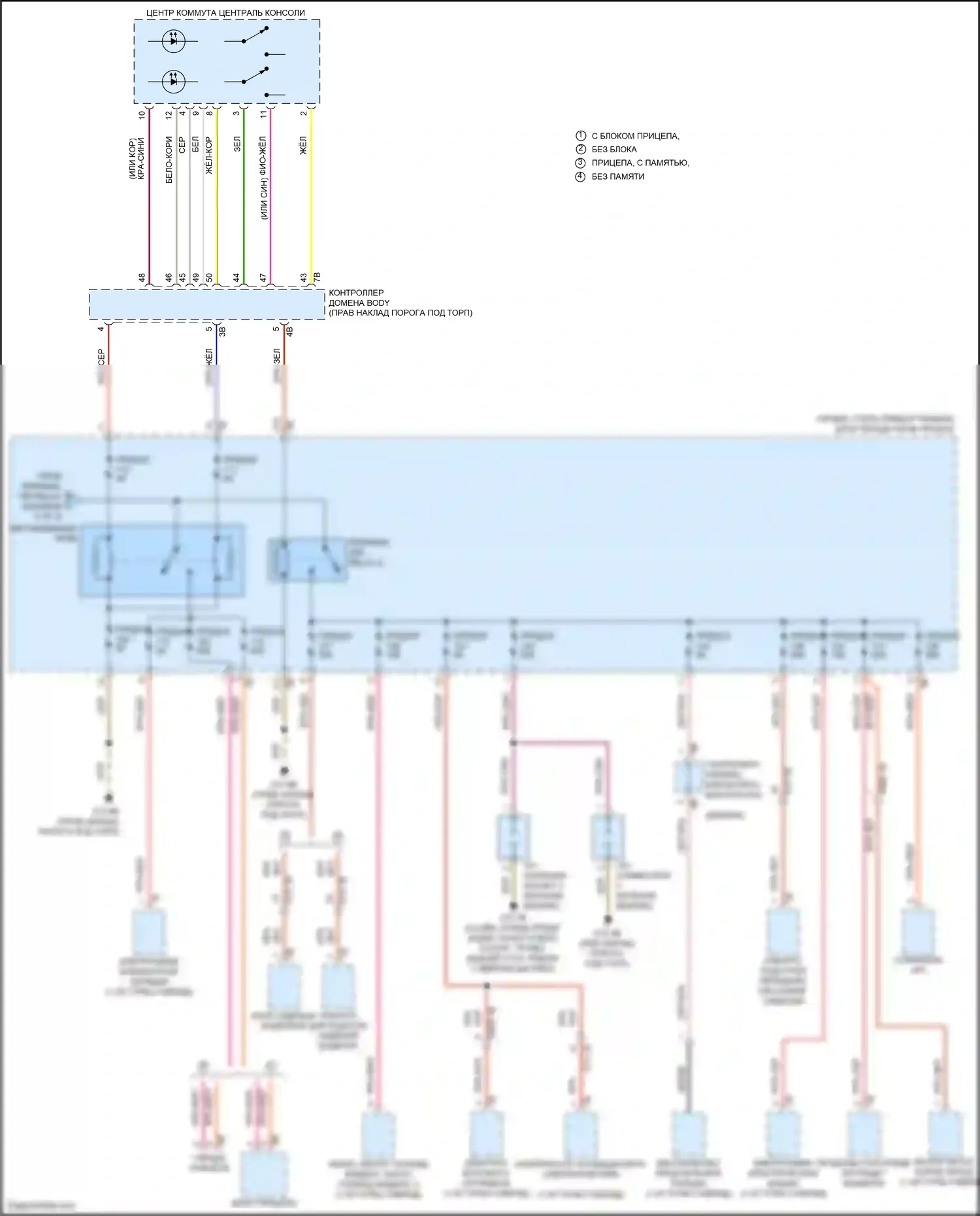 Cooper SE MINI III рестайлинг (2018-2021): Электросхема блока предохранителей реле (4 из 4) 