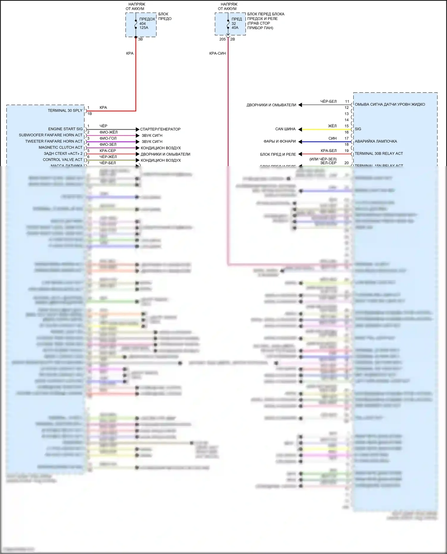Cooper SE MINI III рестайлинг (2018-2021): Электросхема блоков управления кузовом (1 из 4) 