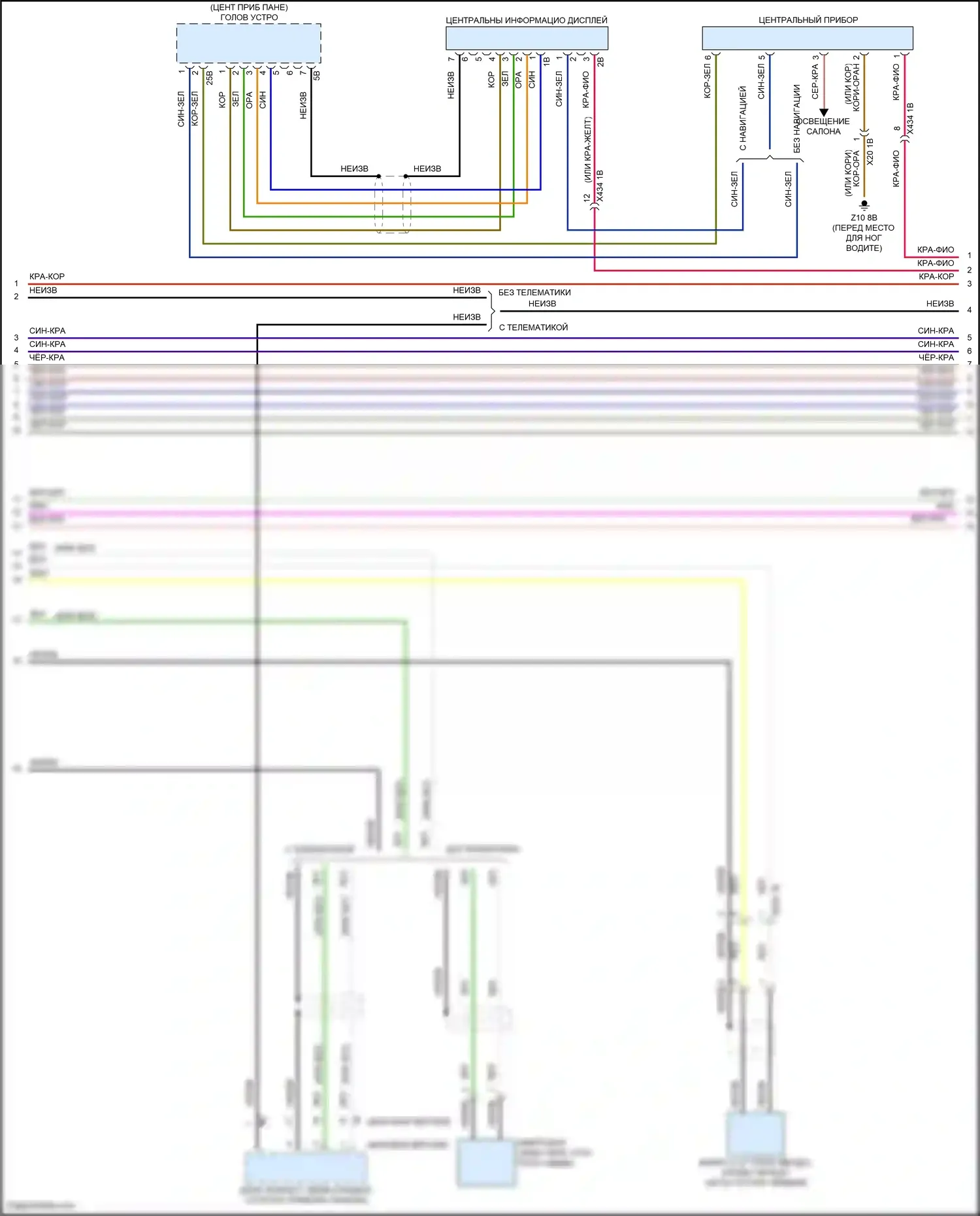 Cooper SE MINI III рестайлинг (2018-2021): Электросхема магнитолы, хэтчбек 3-дверный с базовой магнитолой, без активного звукового оформления (2 из 4) 