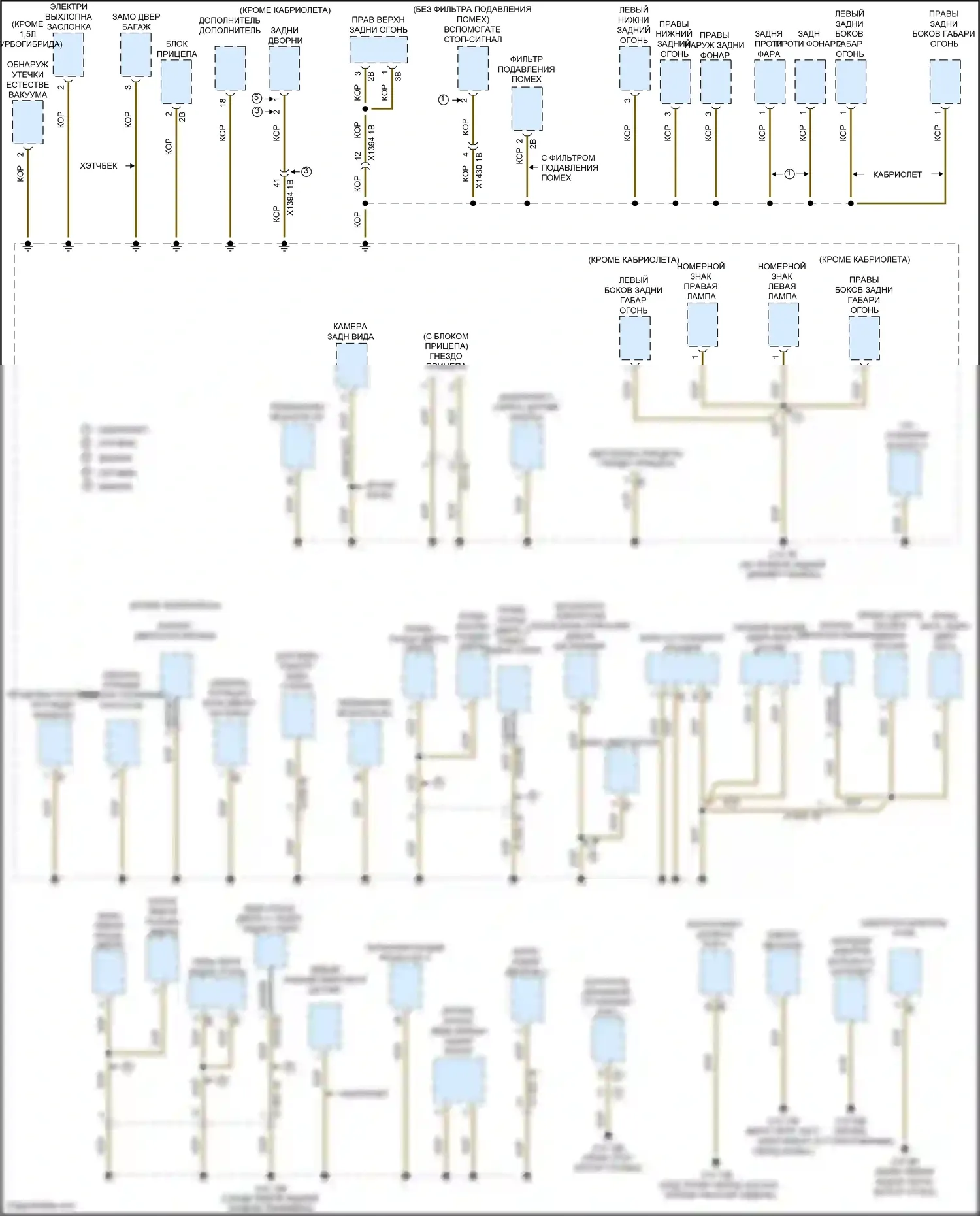 Cooper SE MINI III рестайлинг (2018-2021): Электросхема точек подключения масс (3 из 4) 